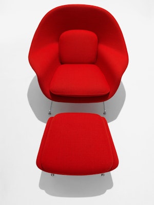 Saarinen Womb Chair in Cato Red KnollTextiles
