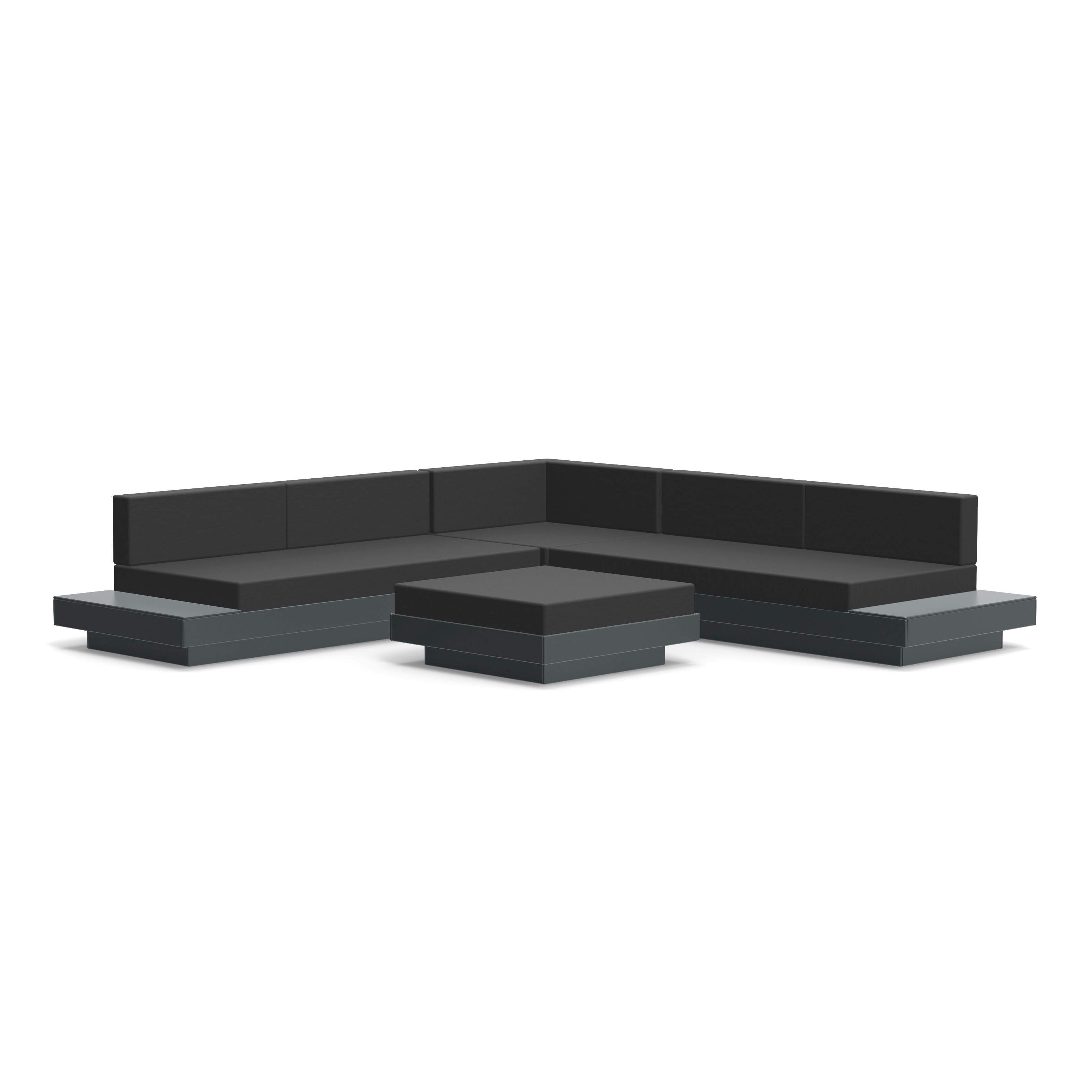 Platform One Corner Sectional with Ottoman