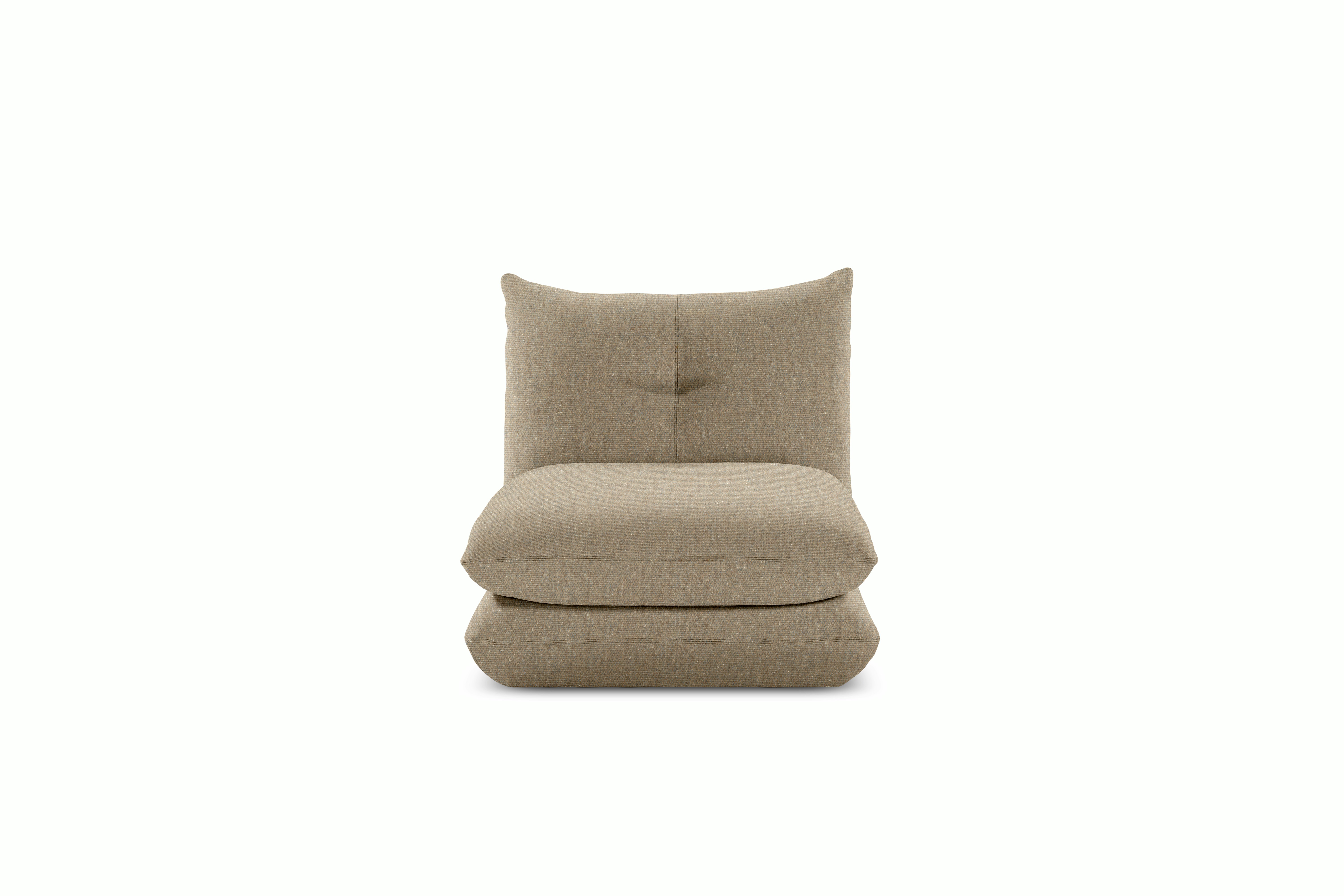 Pillo Armless Seat Module - Standard or Deep Buzz  Grain