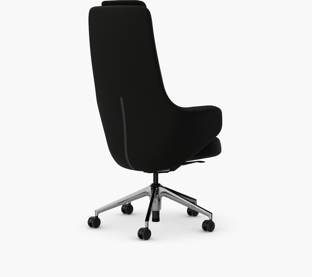 Grand Executive Task Chair - High Back, Leather Premium F, Nero