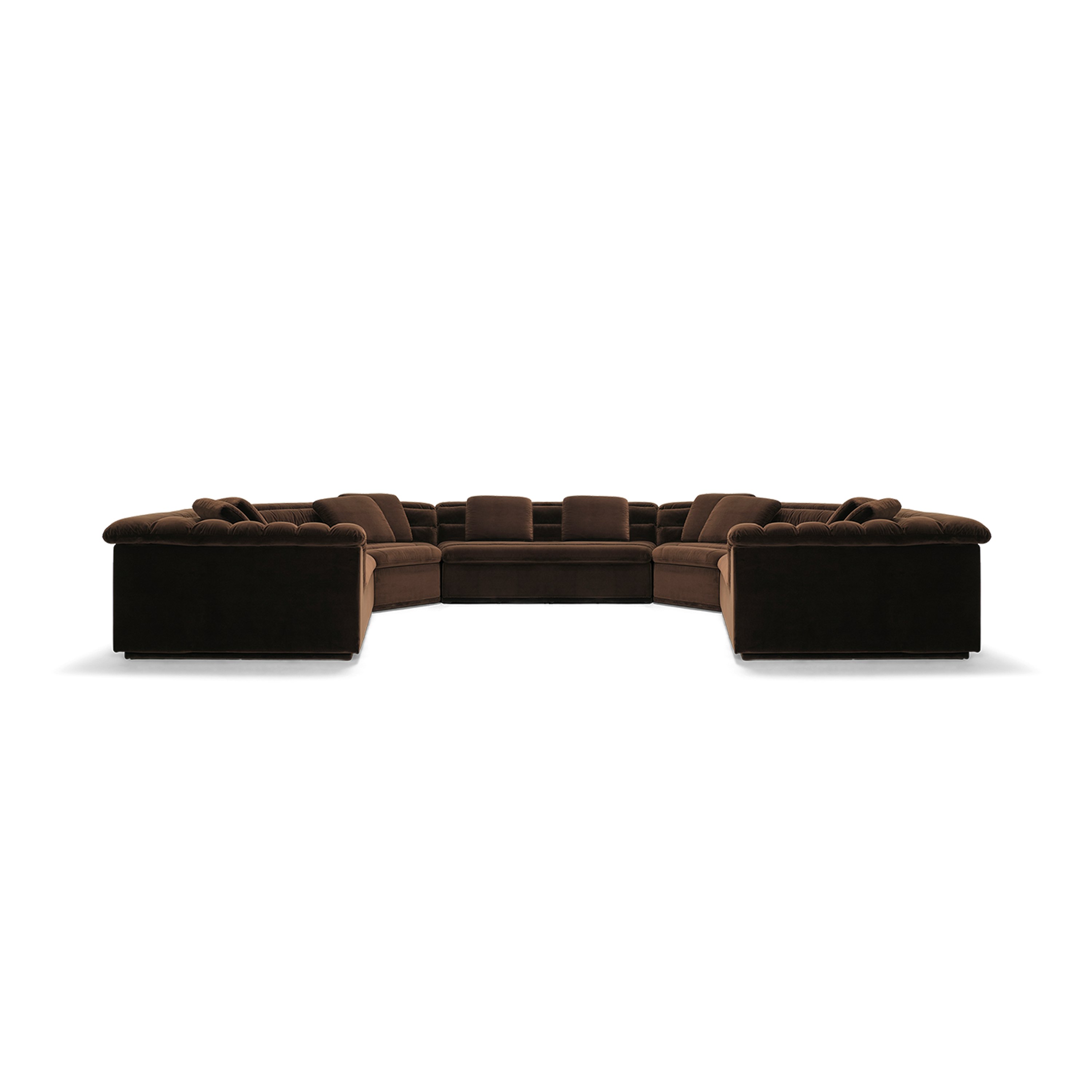 Float U Sectional - Avalon Velvet, Piccolo