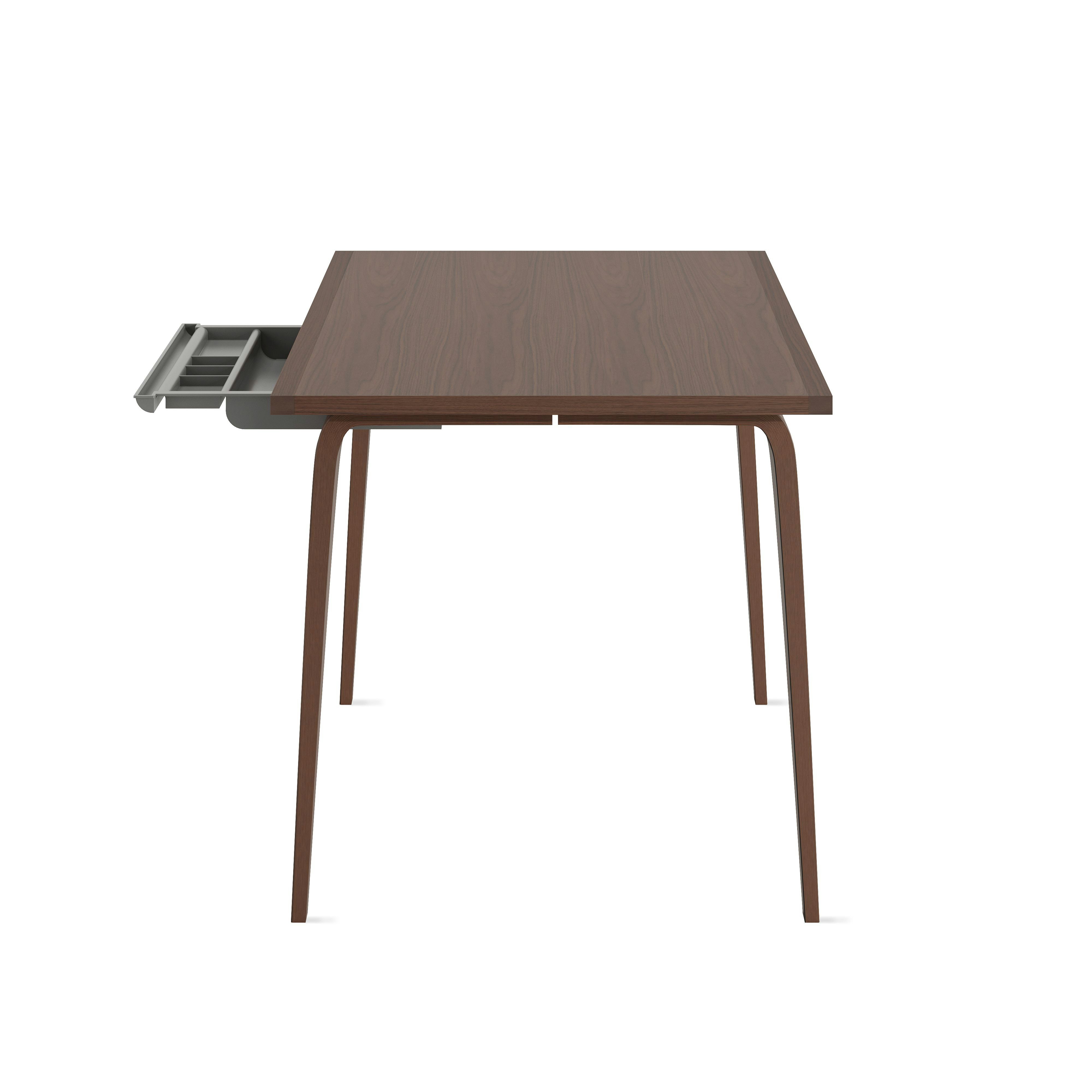 A detailed look at Cherner Studio Desk in Natural walnut.