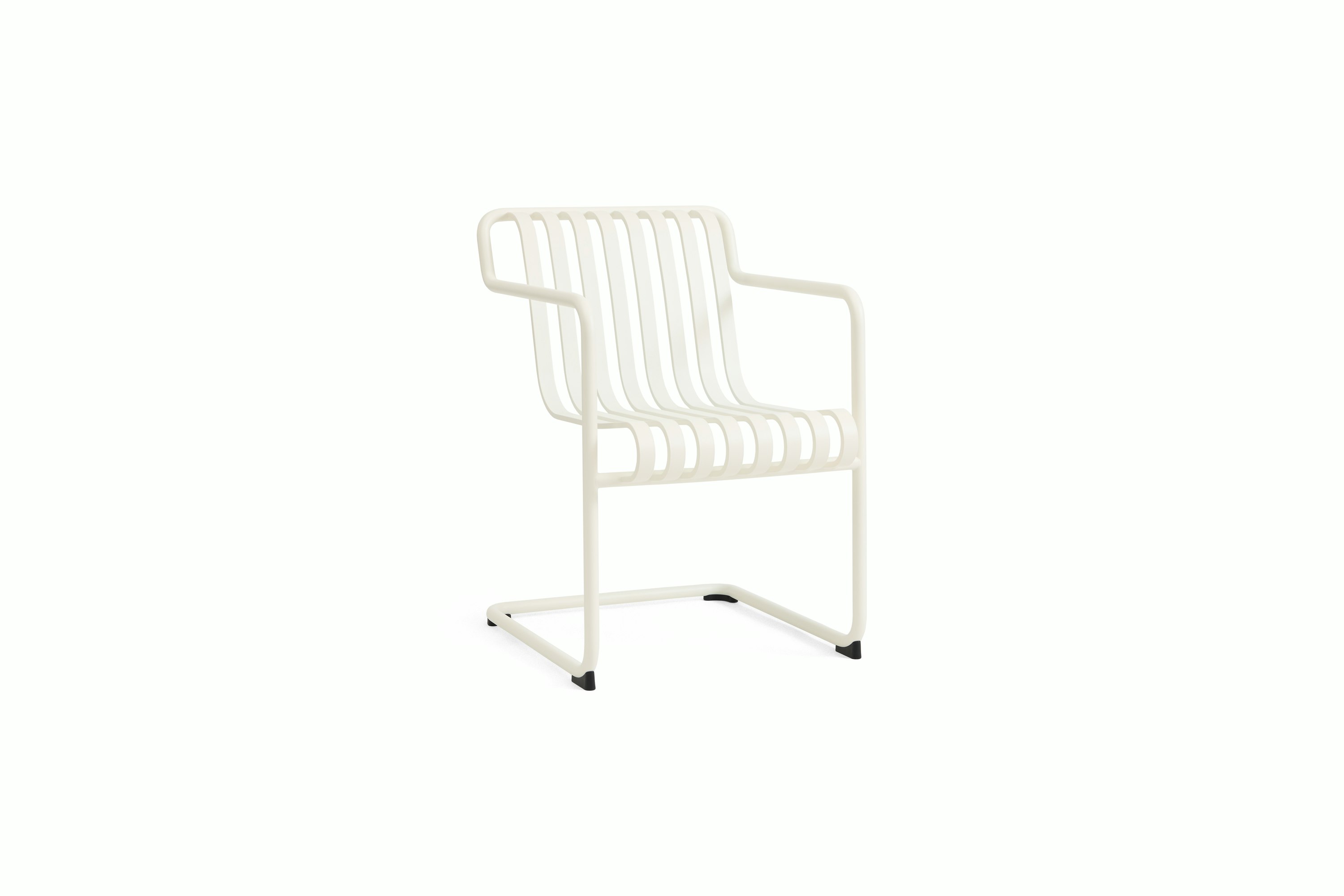 Palissade Cantilever Dining Armchair - Cream White