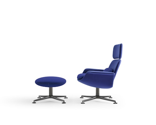 KN02 high back chair ottoman reclining recline piero lissoni lounge chair ottoman