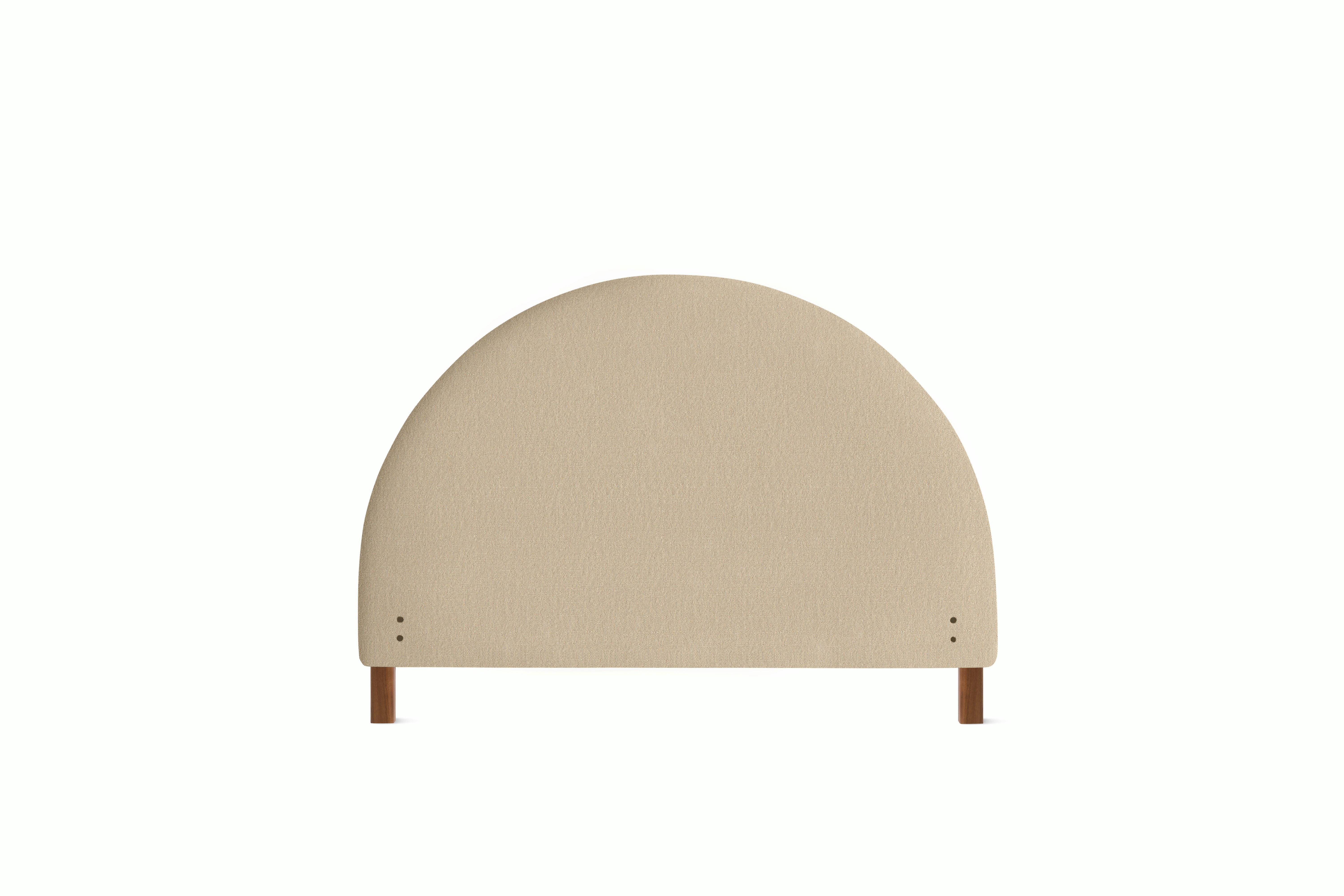 Demi Headboard in Walnut,  Album Linen,  Straw