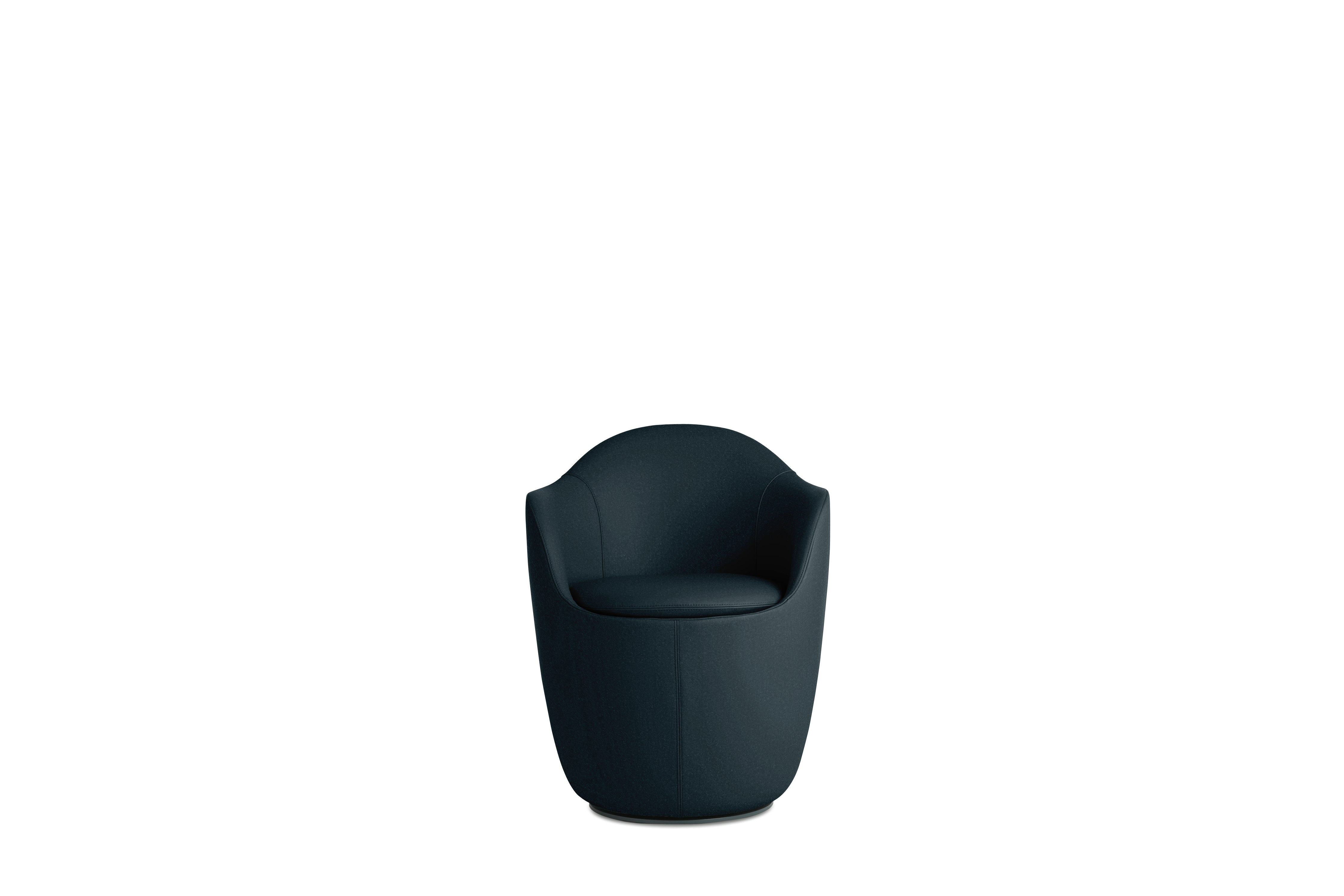 Lina Dining Chair - Armchair, Crypton Sintra Velvet, Eclipse