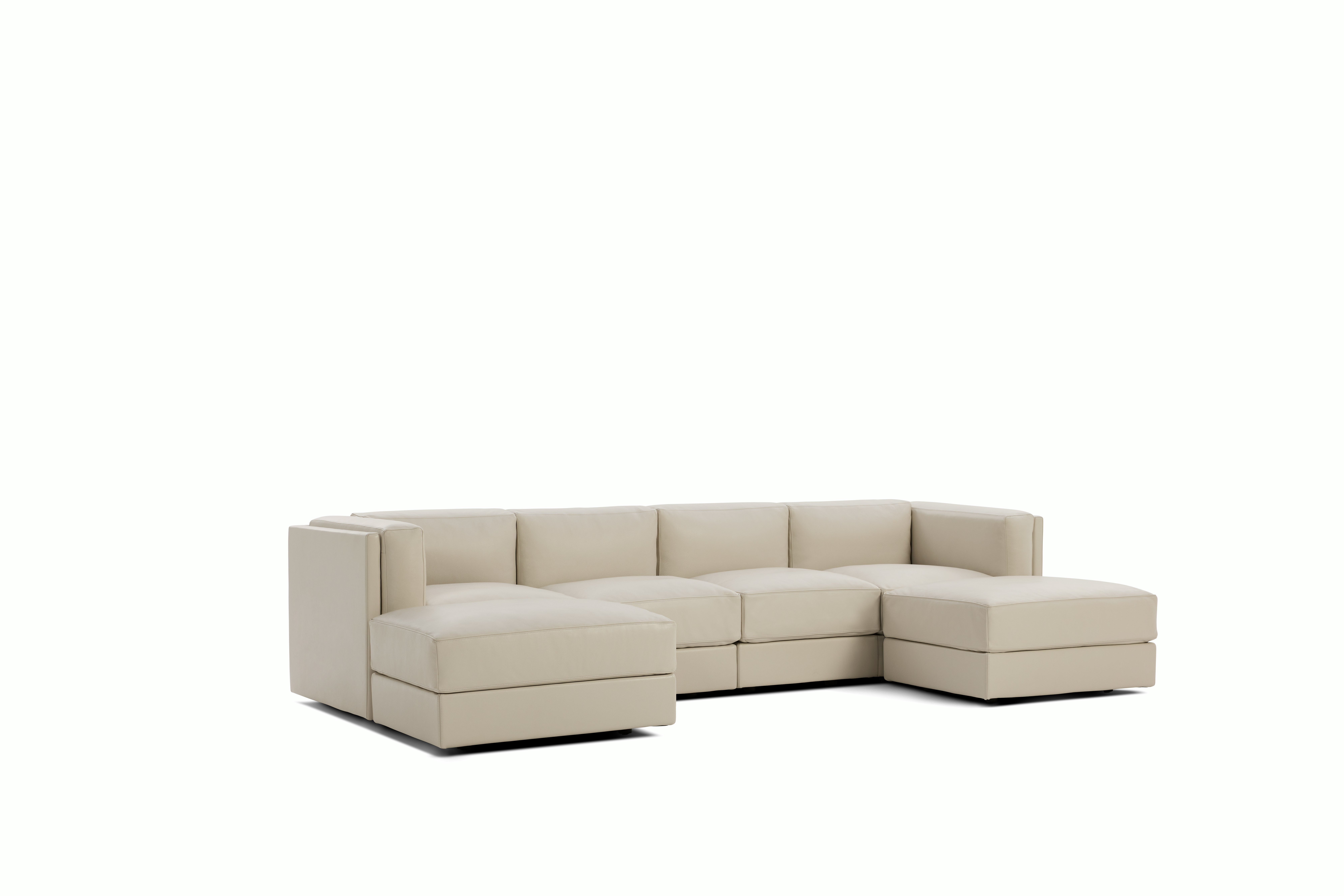 Symme Double Chaise Sectional - Fabric Frame