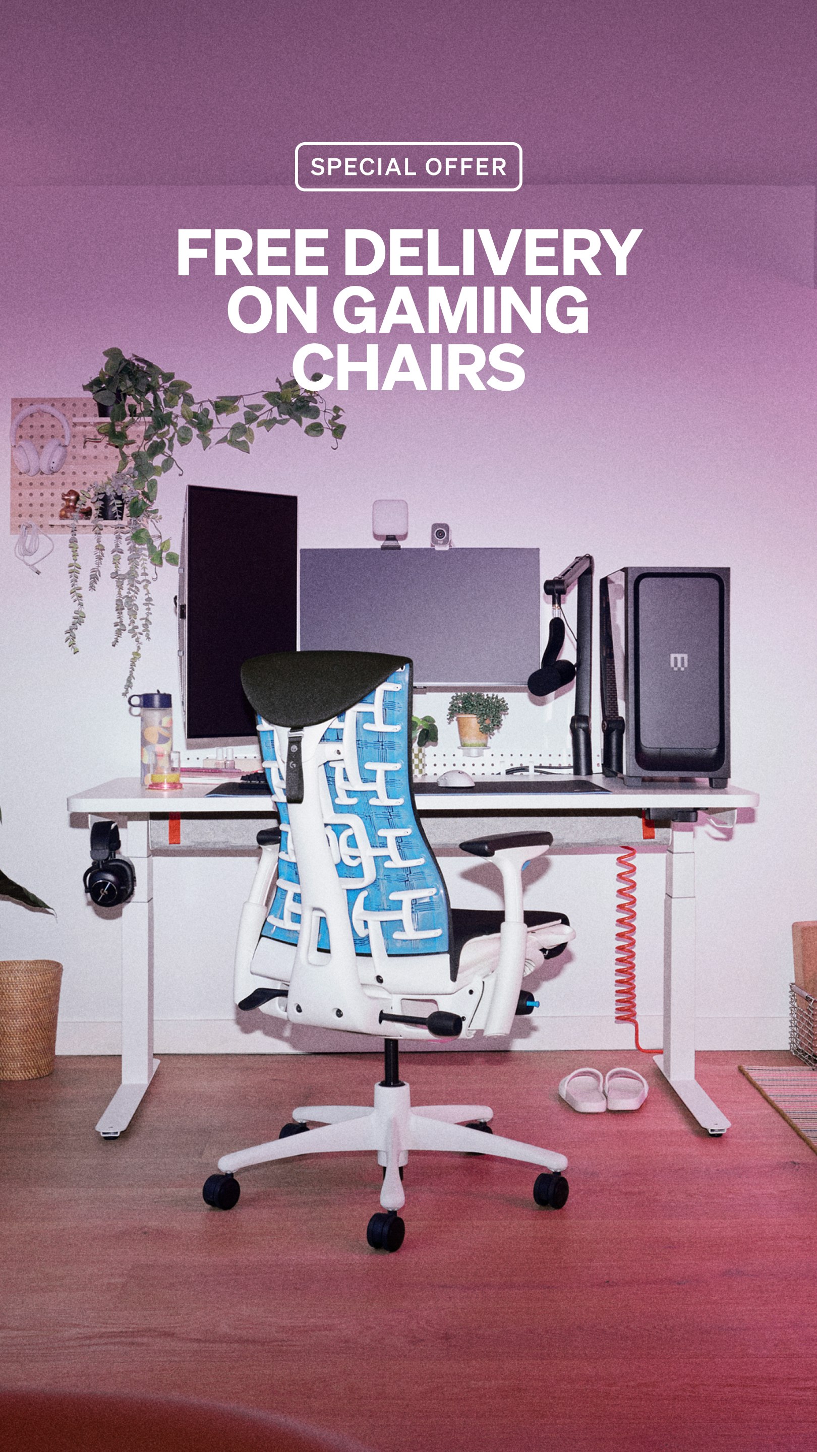 SPECIAL OFFER: FREE DELIVERY ON GAMING CHAIRS