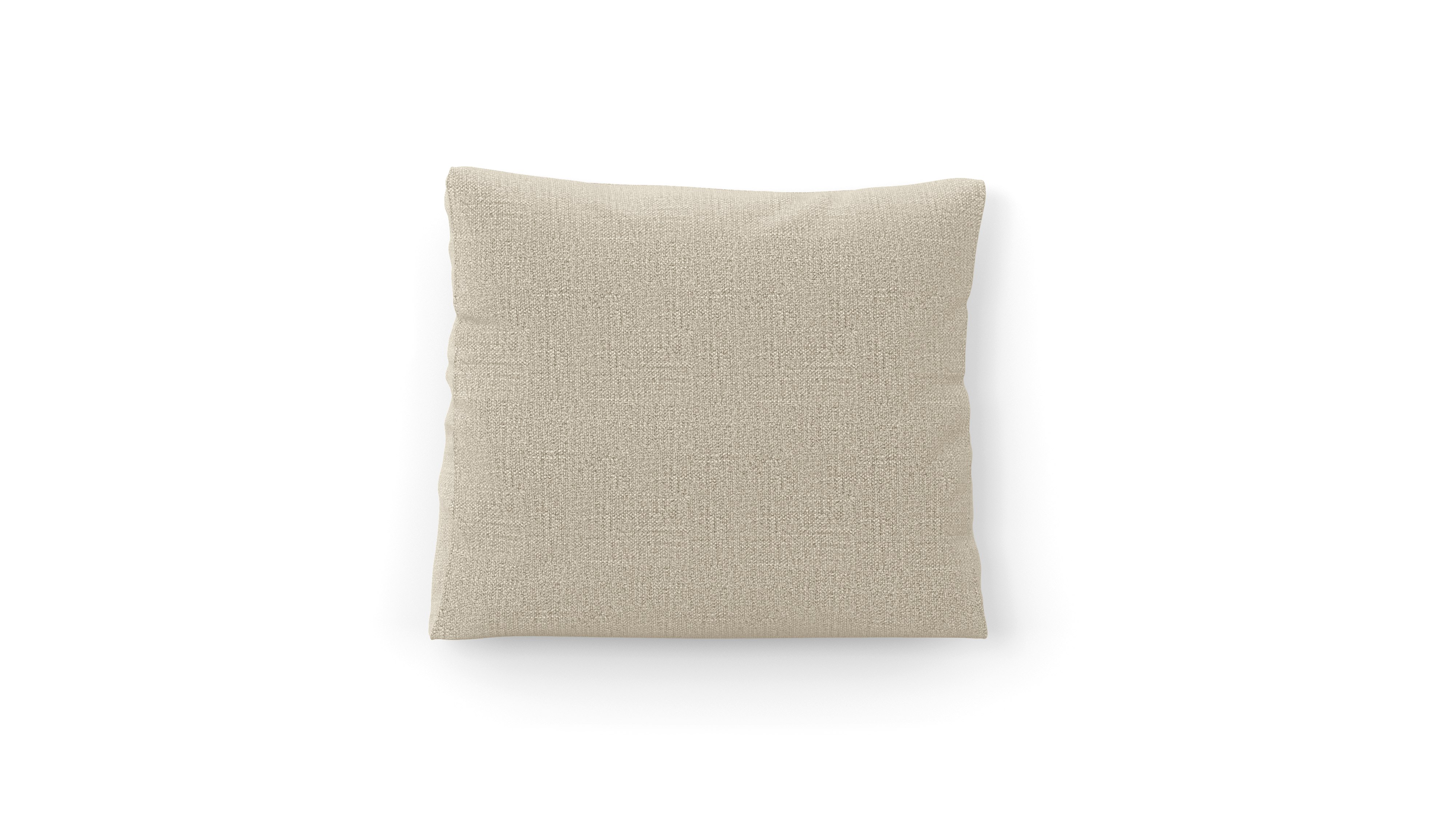 A Atlason Americano Throw Pillow in Linen viewed from the front.