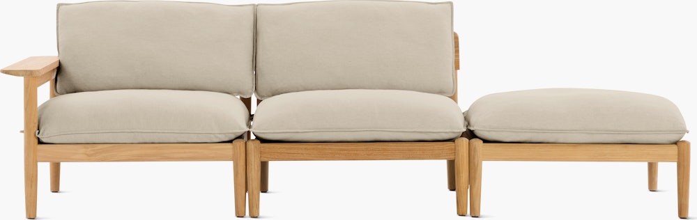 Terassi One Arm Sofa - Left Arm,  Smoke, FSC Certified