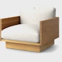 Pawson Drift Lounge Chair - Luce, Brioche, White Oak