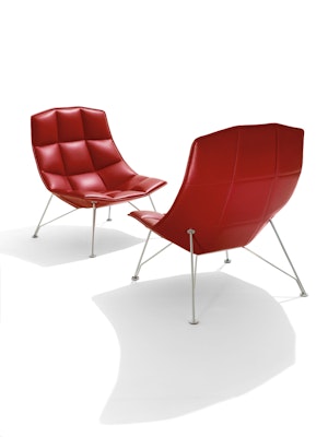 Jehs+Laub Lounge Chair in leather