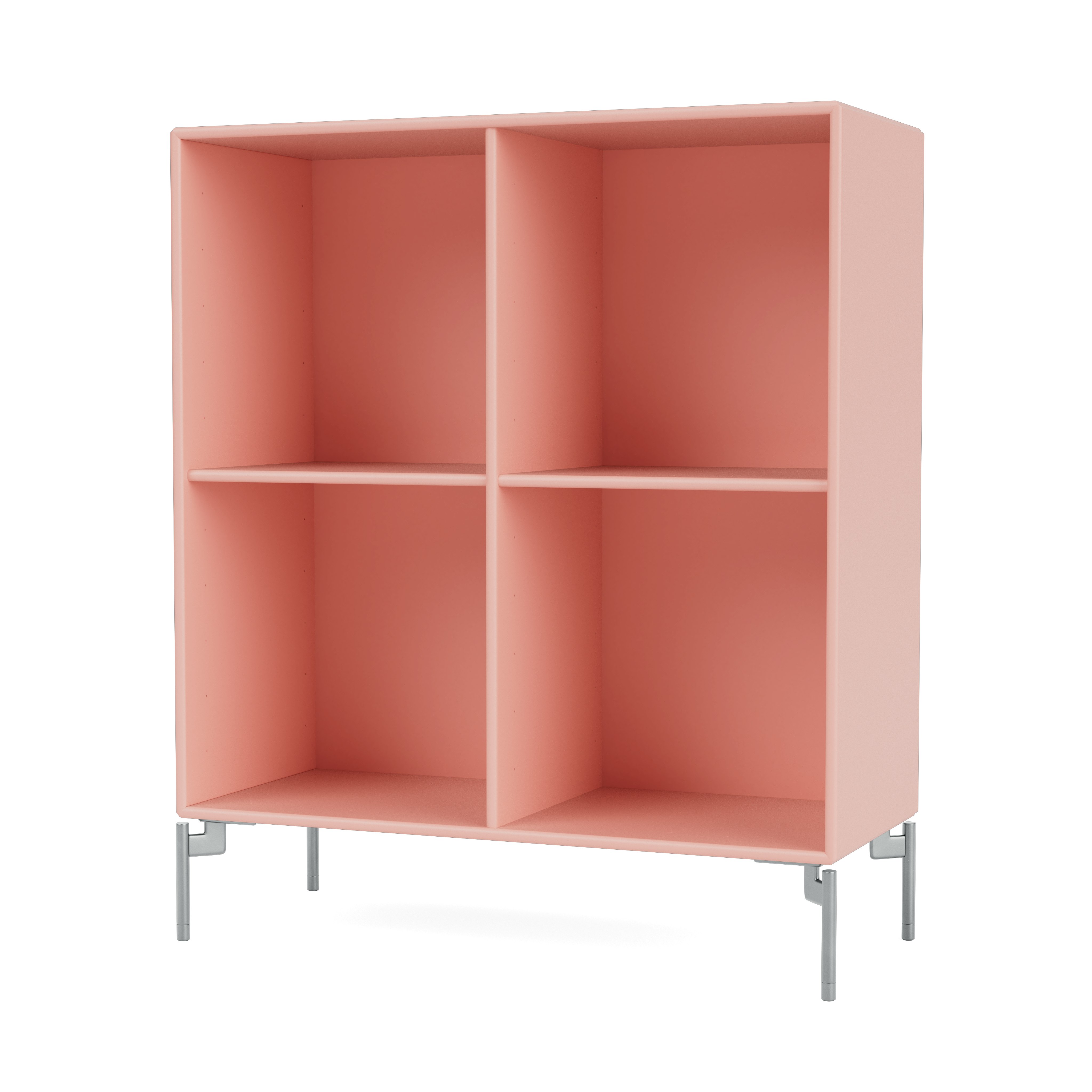 Show Bookcase - Ruby, with Chrome Legs