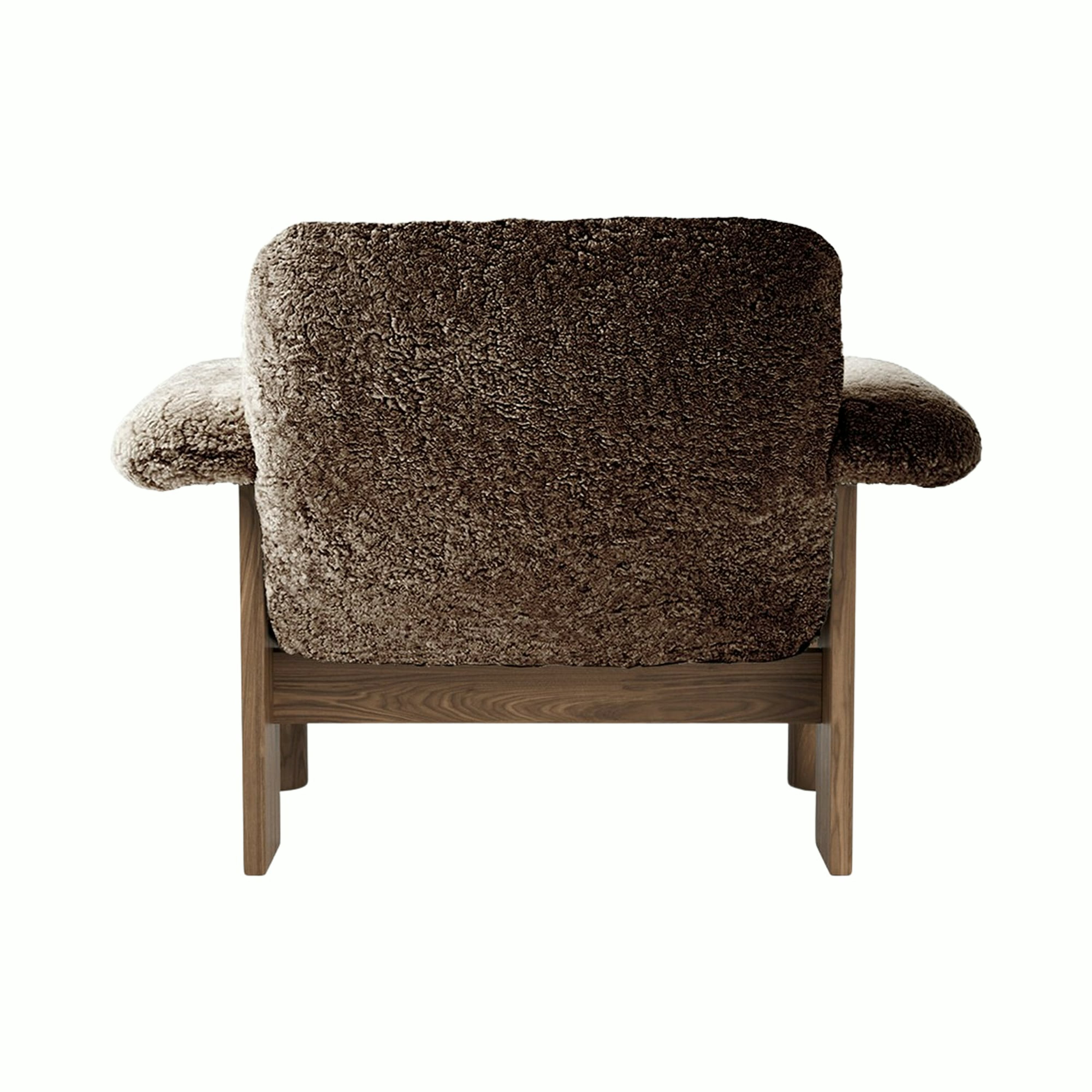Brasilia Lounge Chair - Low Back, Walnut, Sheepskin Sahara