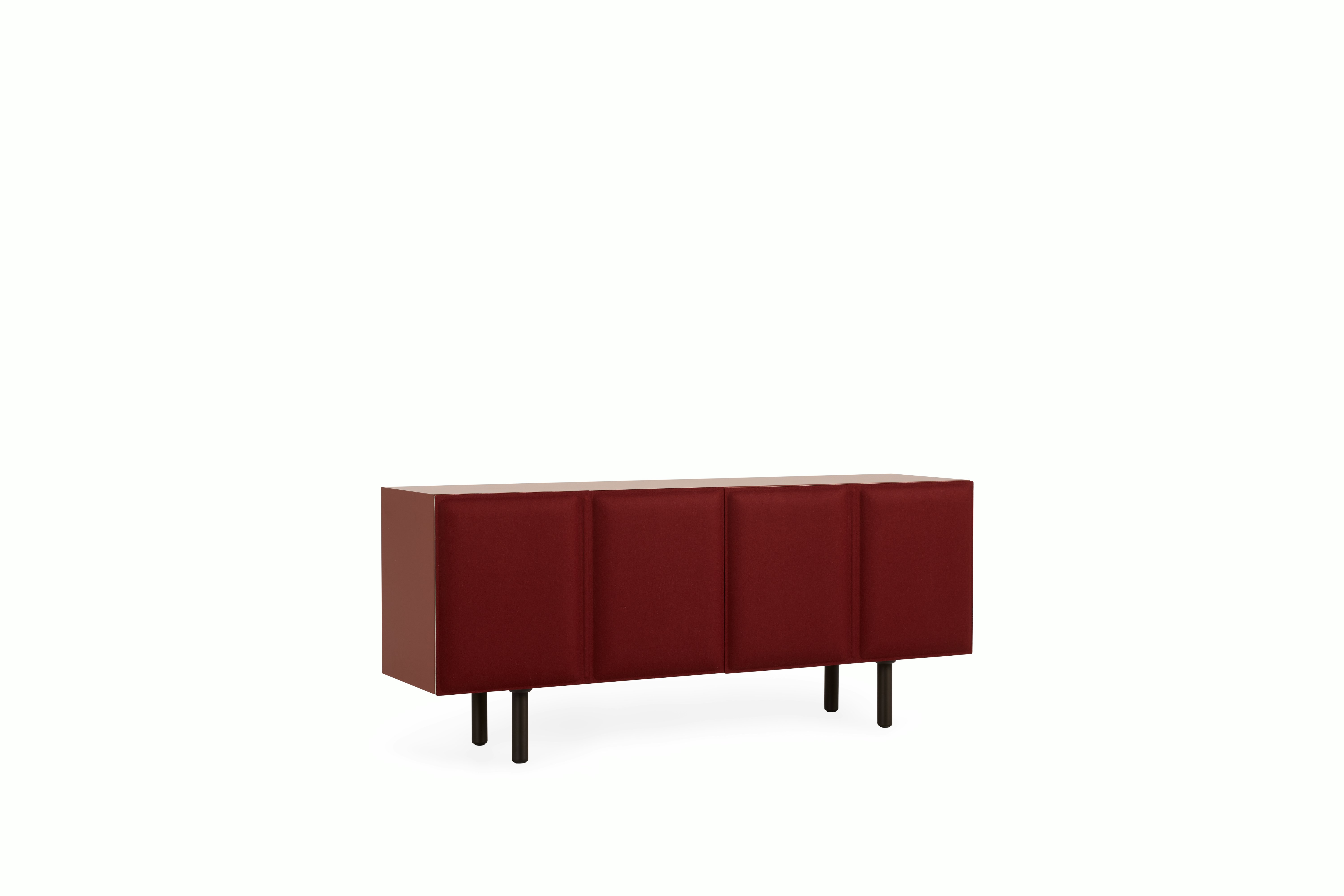 Tacito Sideboard - burgundy,  mint
