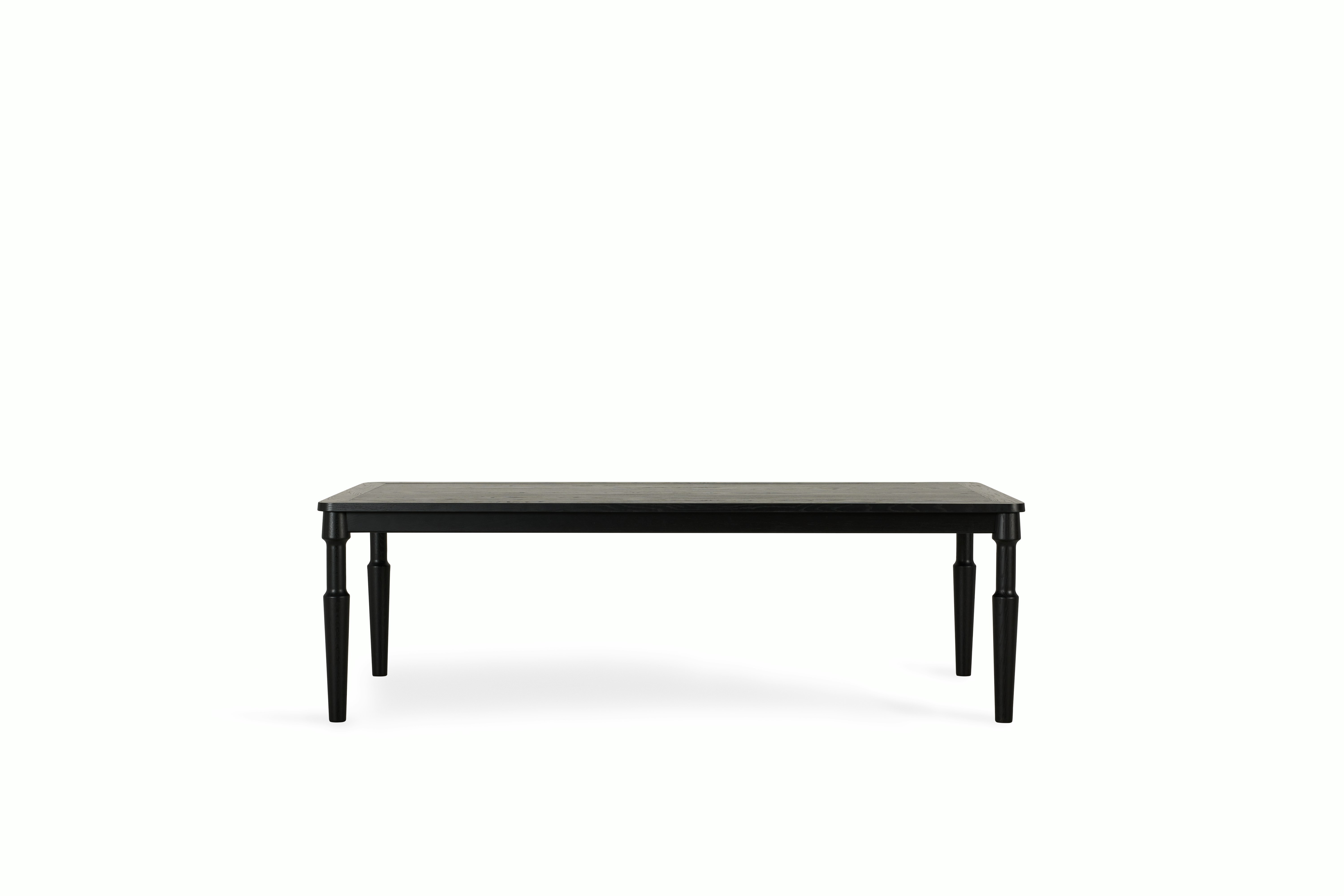 Danbury Dining Table - black-oak,  95 in