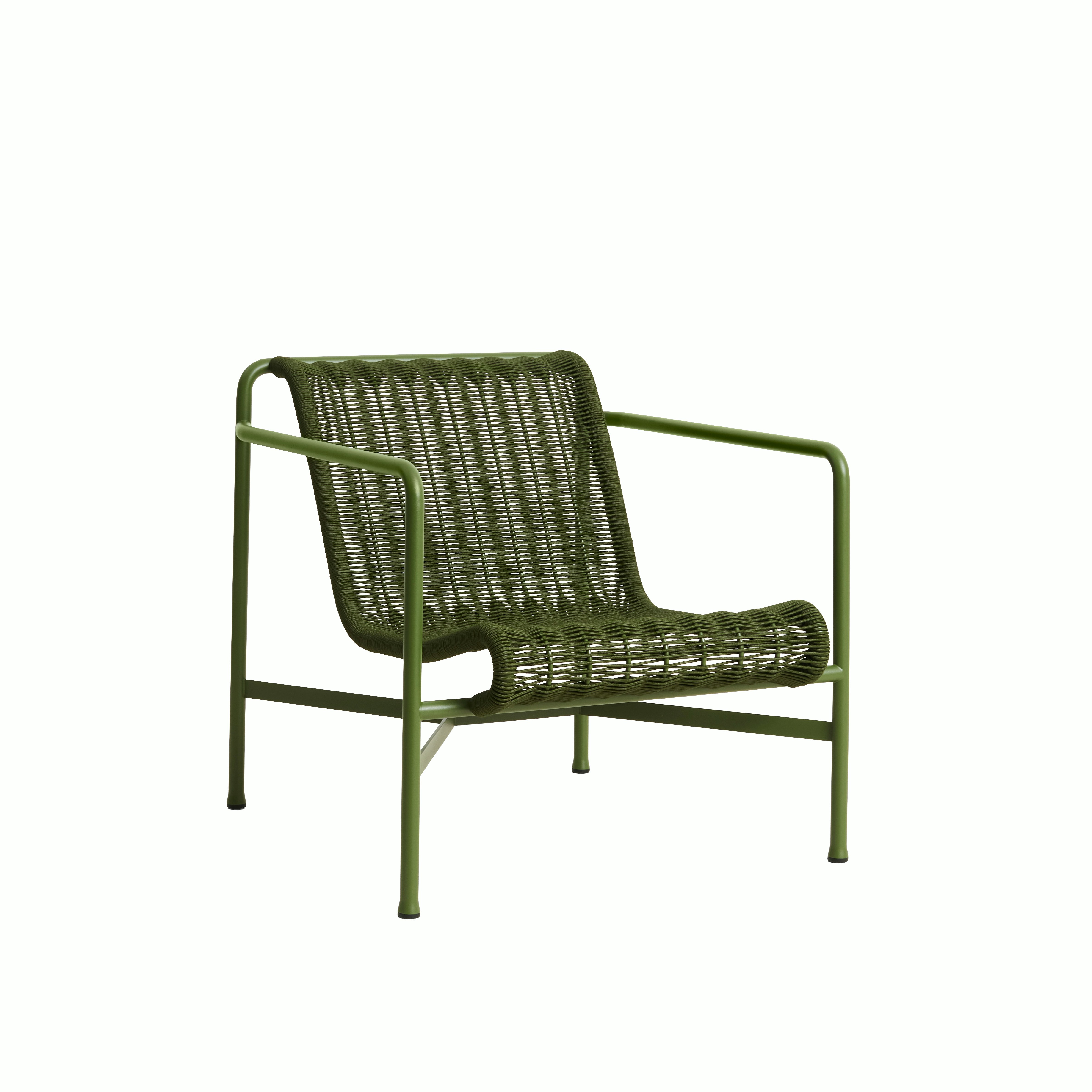 Palissade Cord Lounge Chair - Low Back, Olive