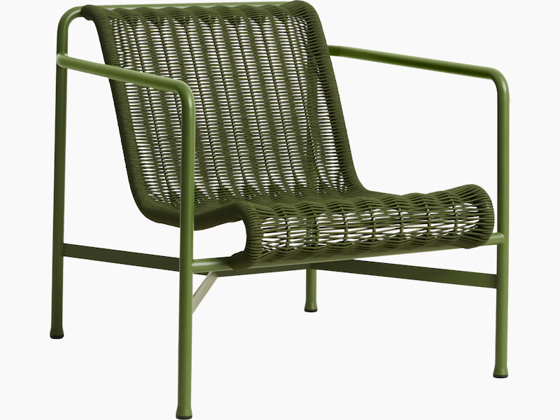 Palissade Cord Lounge Chair - Low Back, Olive