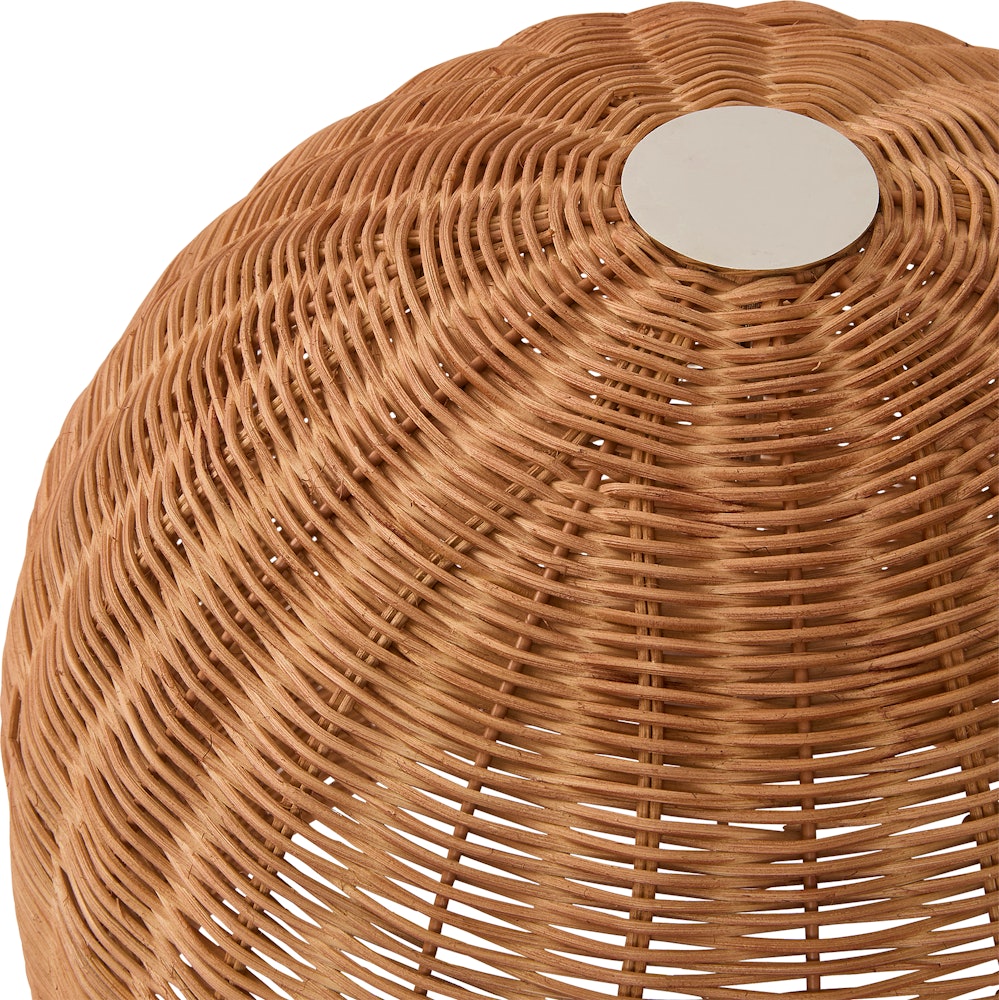Bell Wicker Table Lamp