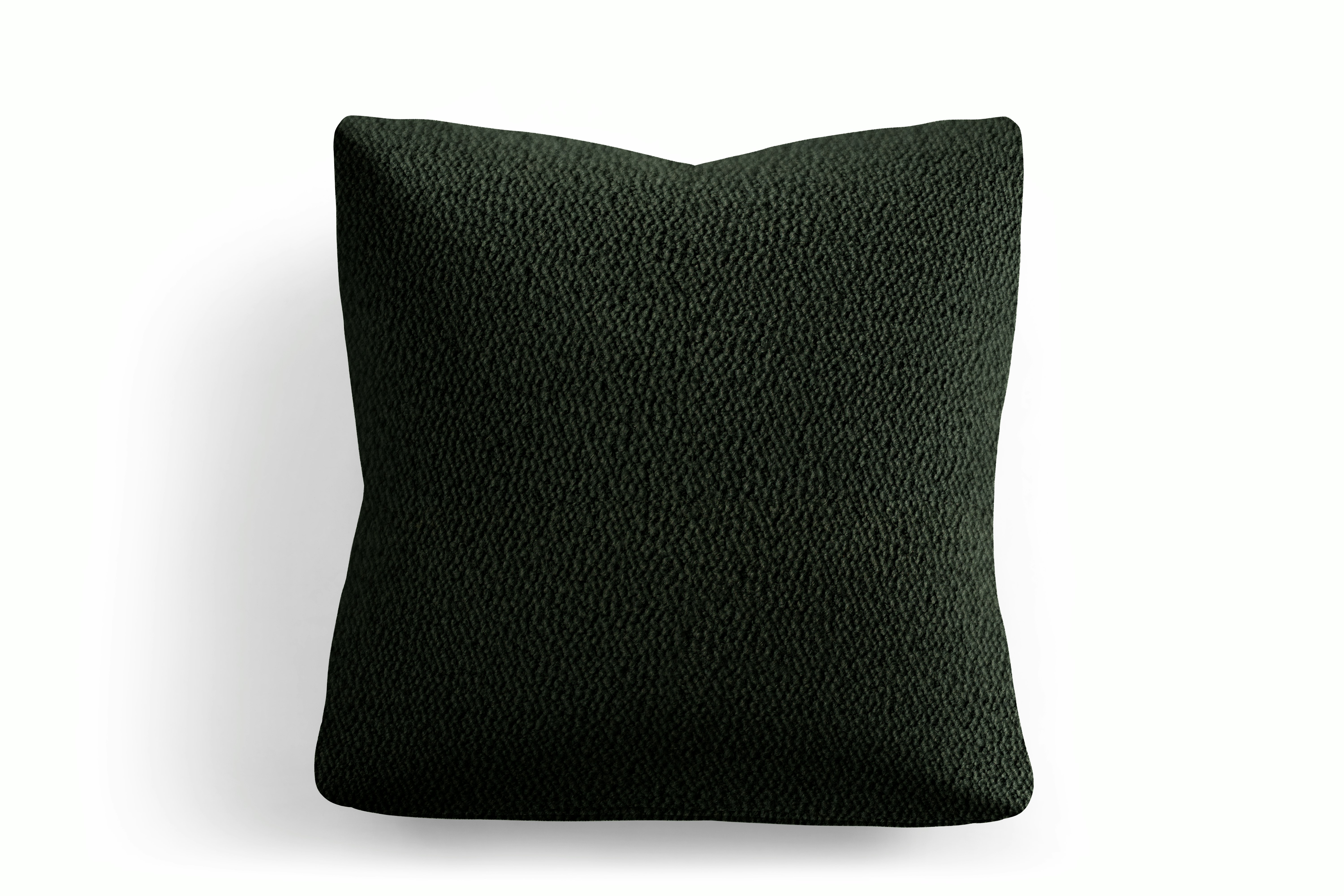 A Irvin Throw Pillow in Green Viewed from the front.