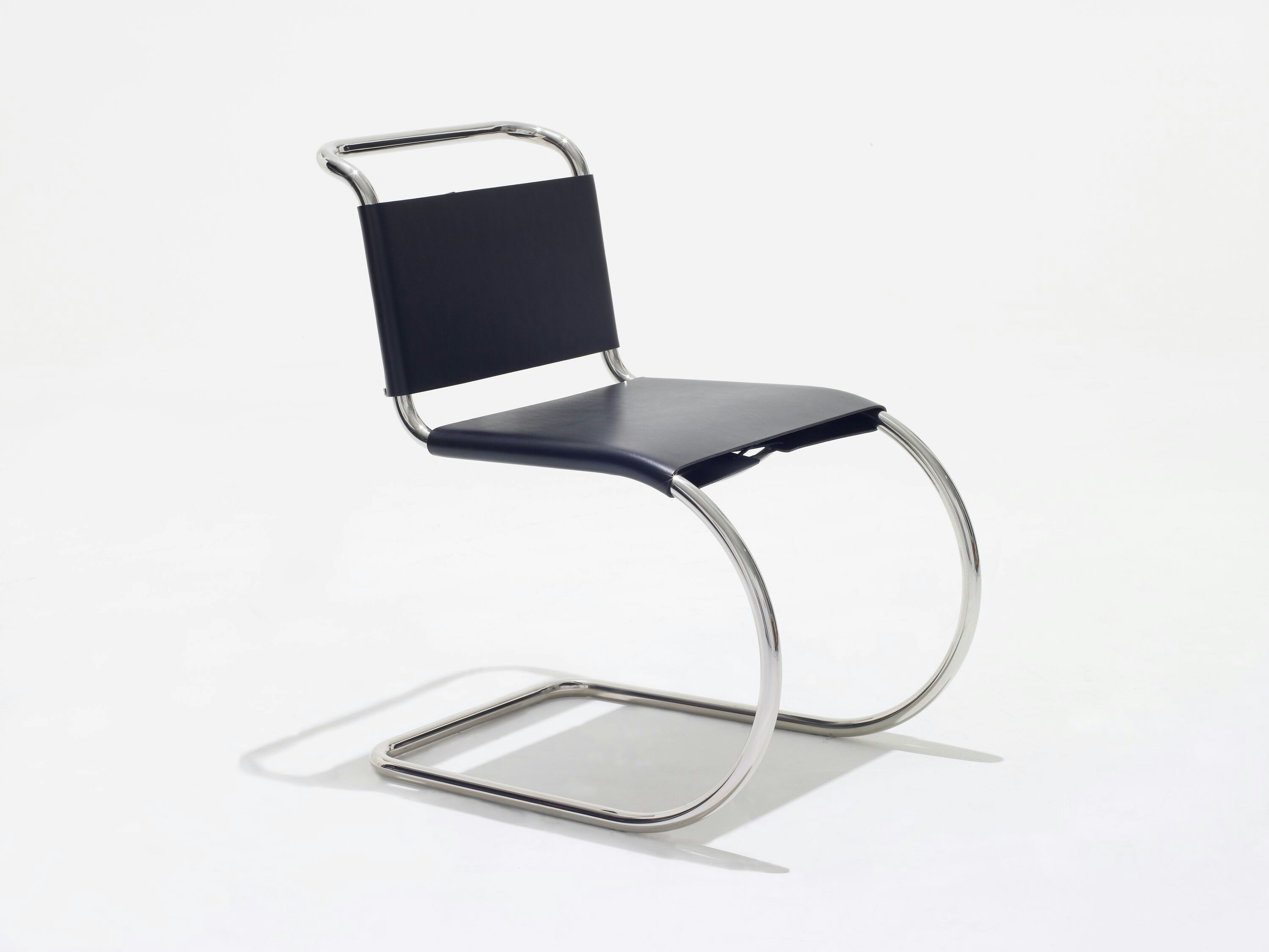 MR Chair Armless with Leather Sling Seat - Original Design | Knoll