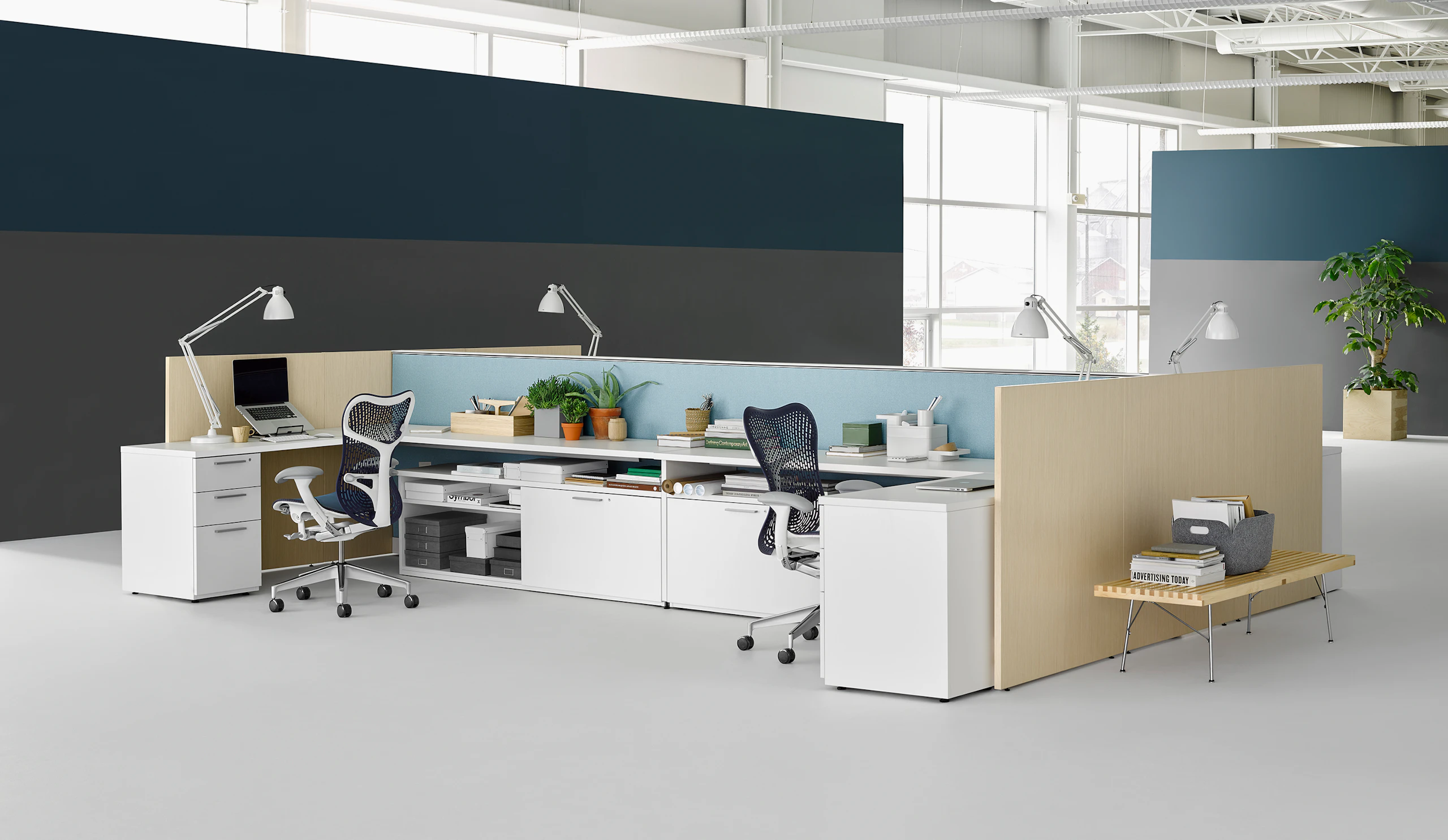 Tu Wood Storage with Canvas Office Landscape