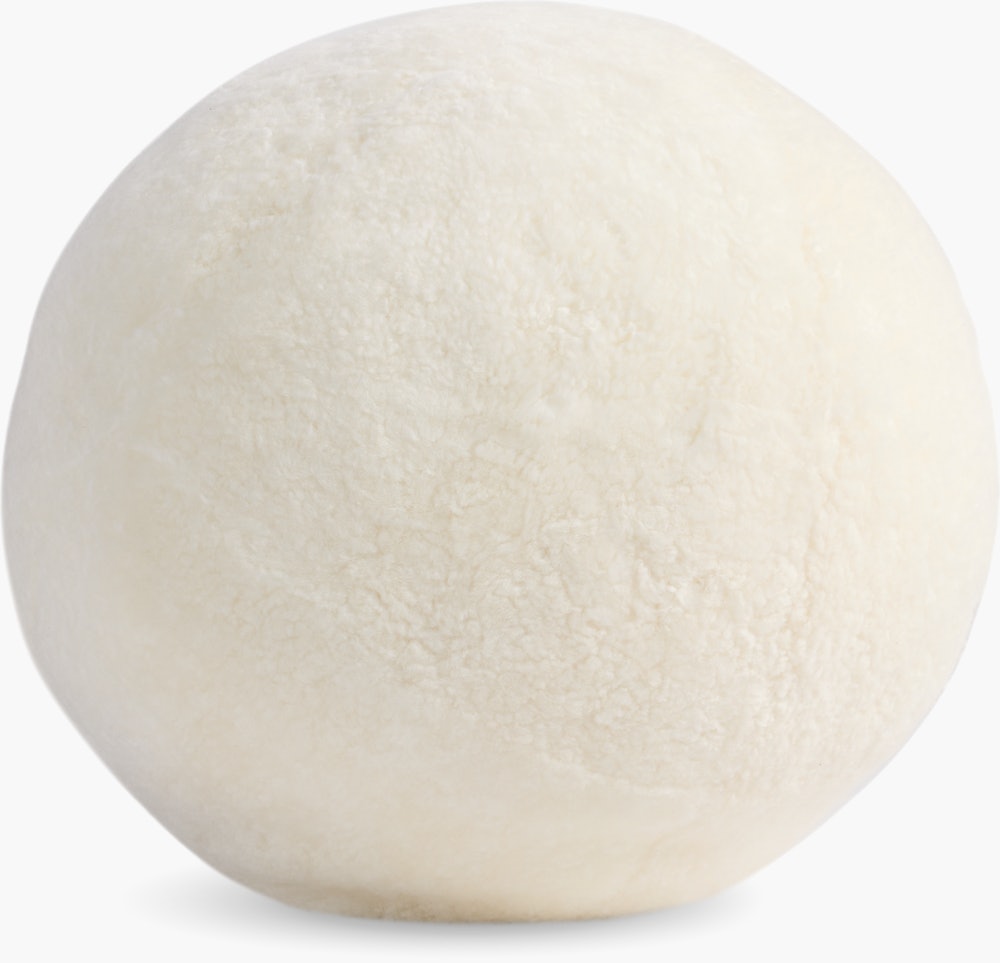 Sphere Sheepskin Throw Pillow - sheepskin