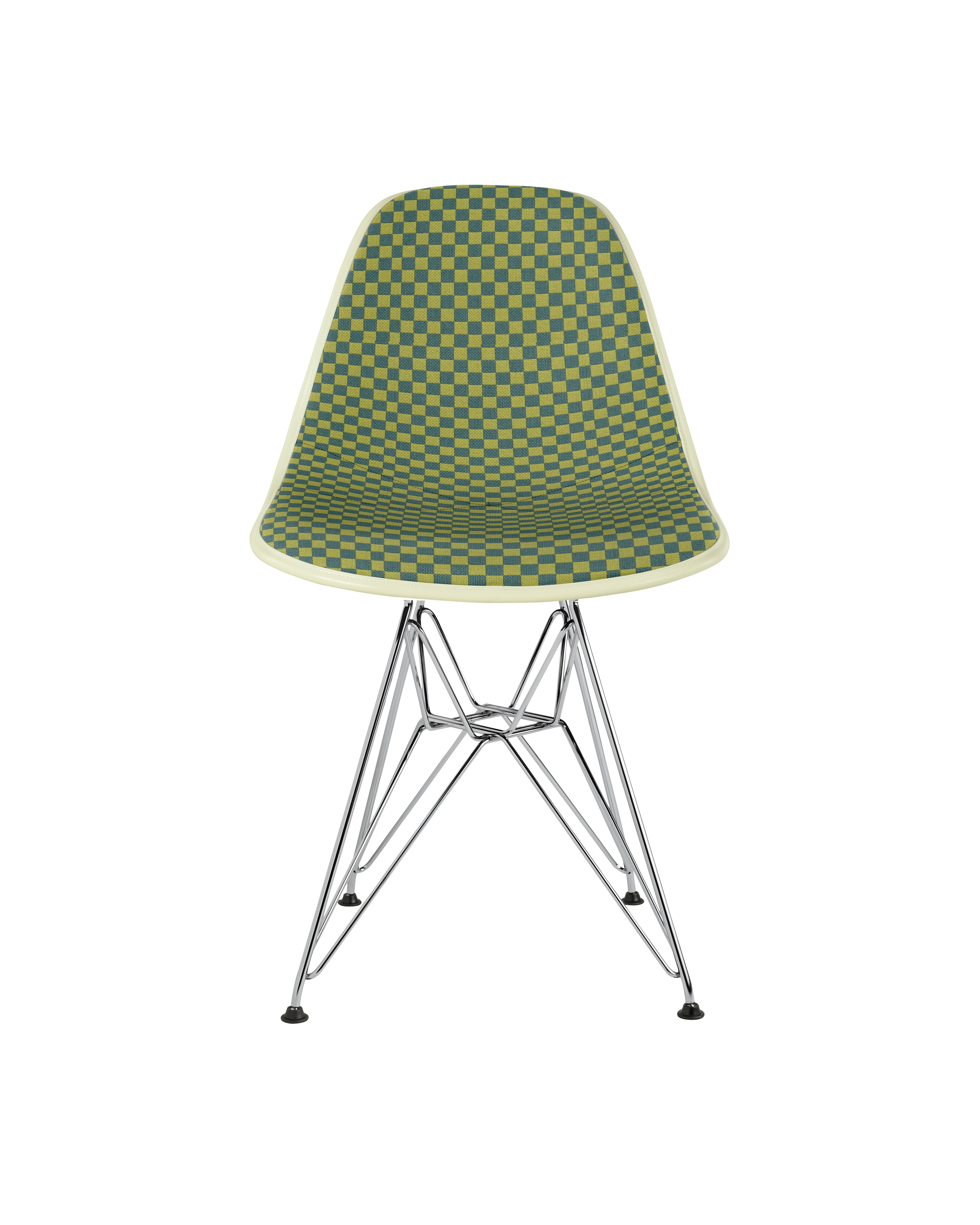 Eames Upholstered Molded Fiberglass Side Chair