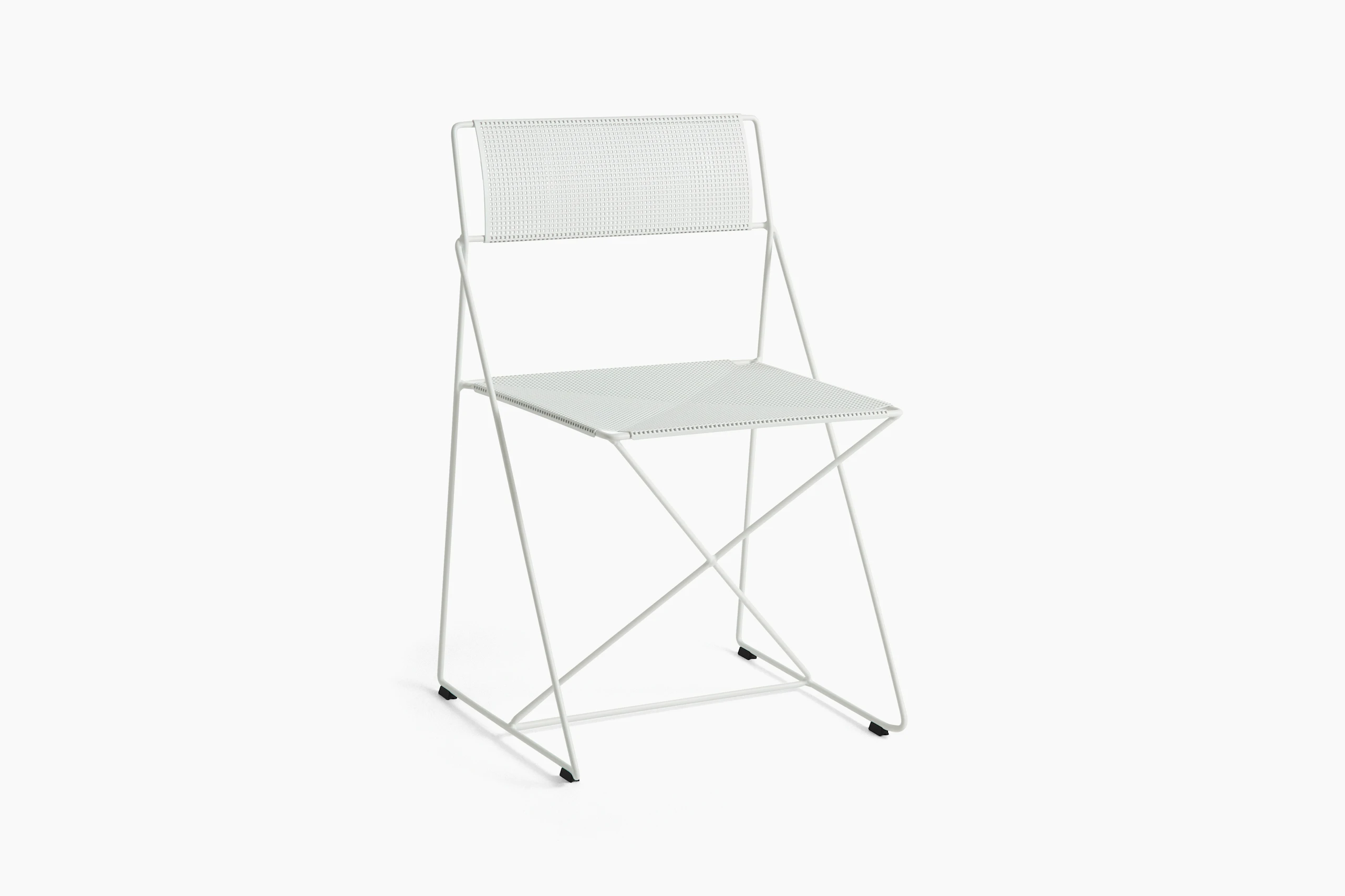 X Line Outdoor Chair - White Frame, White Seat