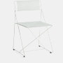 X Line Outdoor Chair - White Frame, White Seat