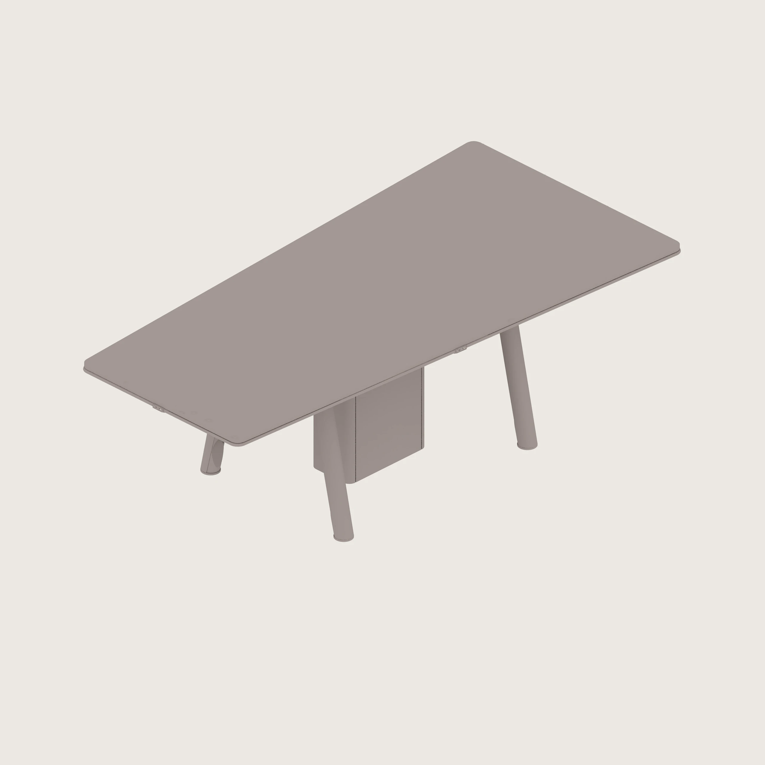 A generic rendering - Ascent Conference Table | Trapezoid | Round Splayed-Leg Base
