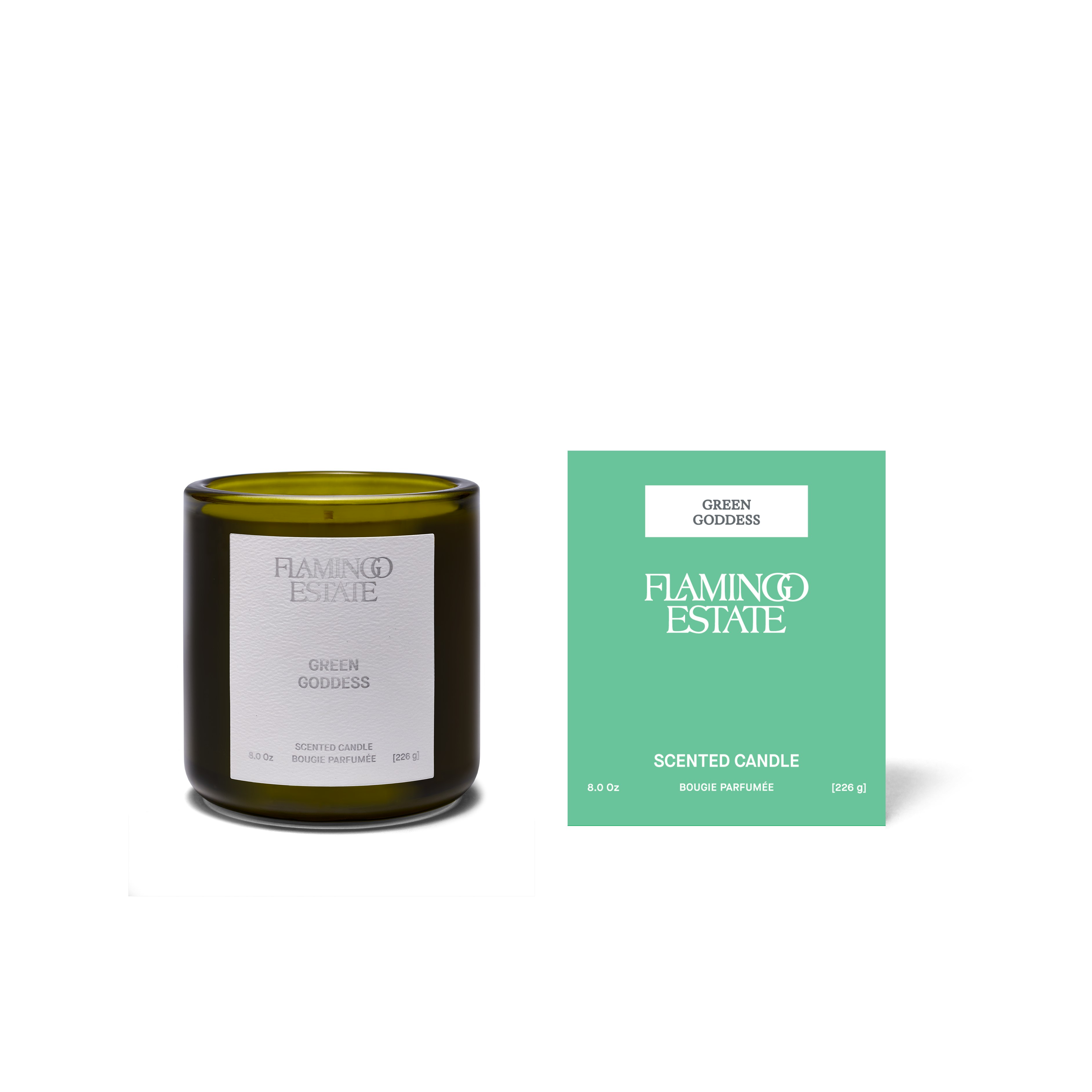 Flamingo Estate 8oz Scented Candle - Green Goddess