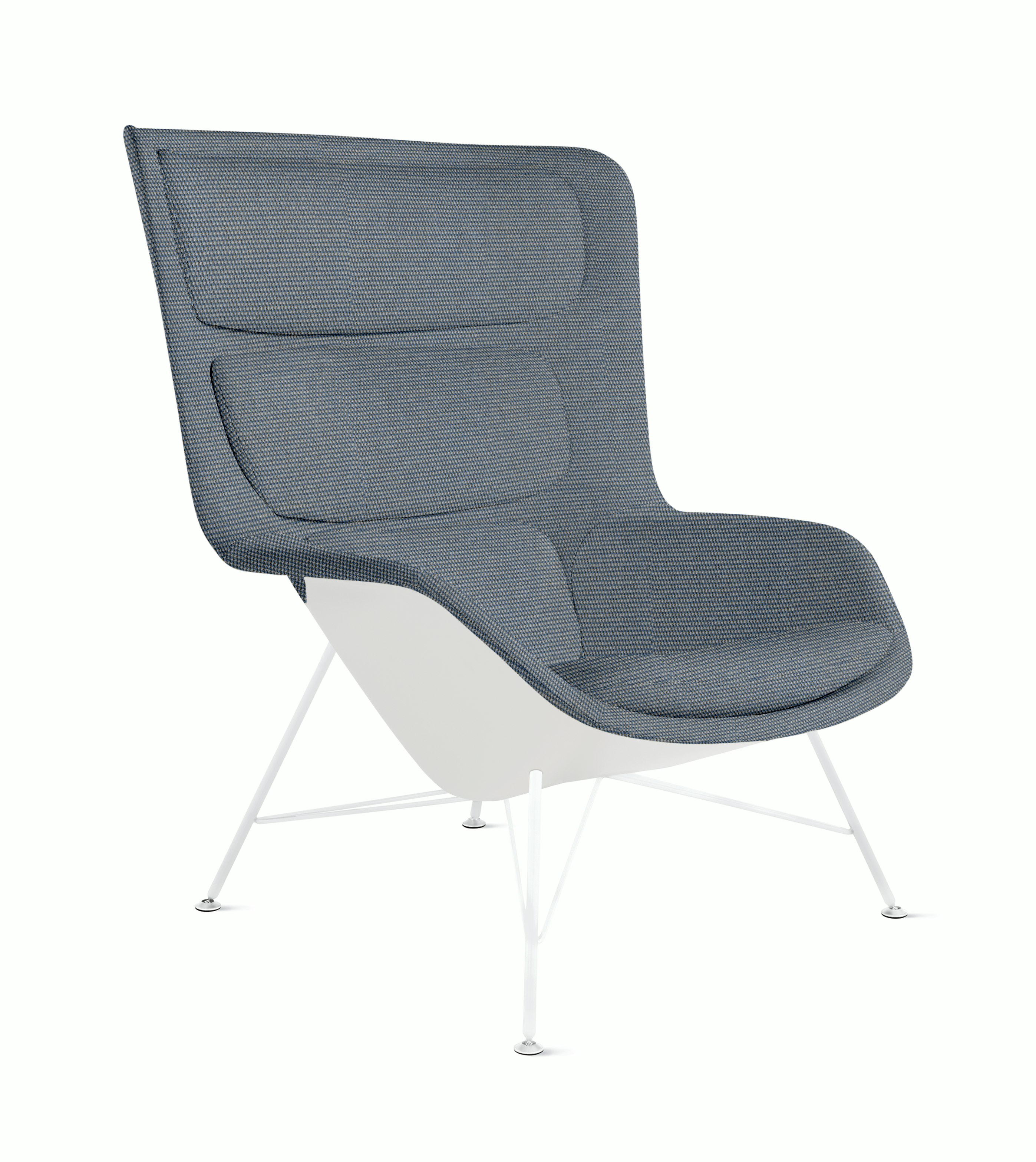Striad Lounge Chair - High Back,  Isa,  Oceanic,  White,  Wire,  White