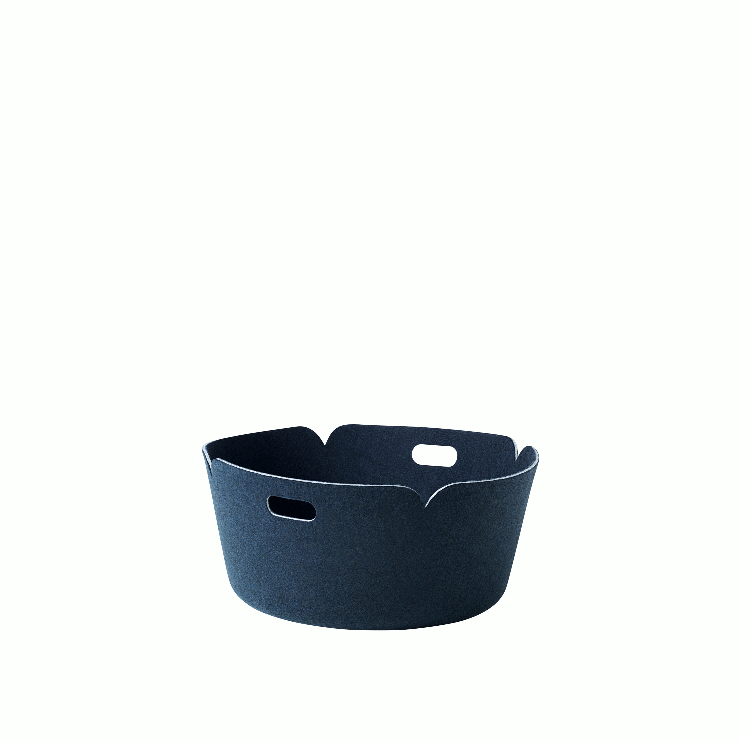 Restore round basket midnight blue