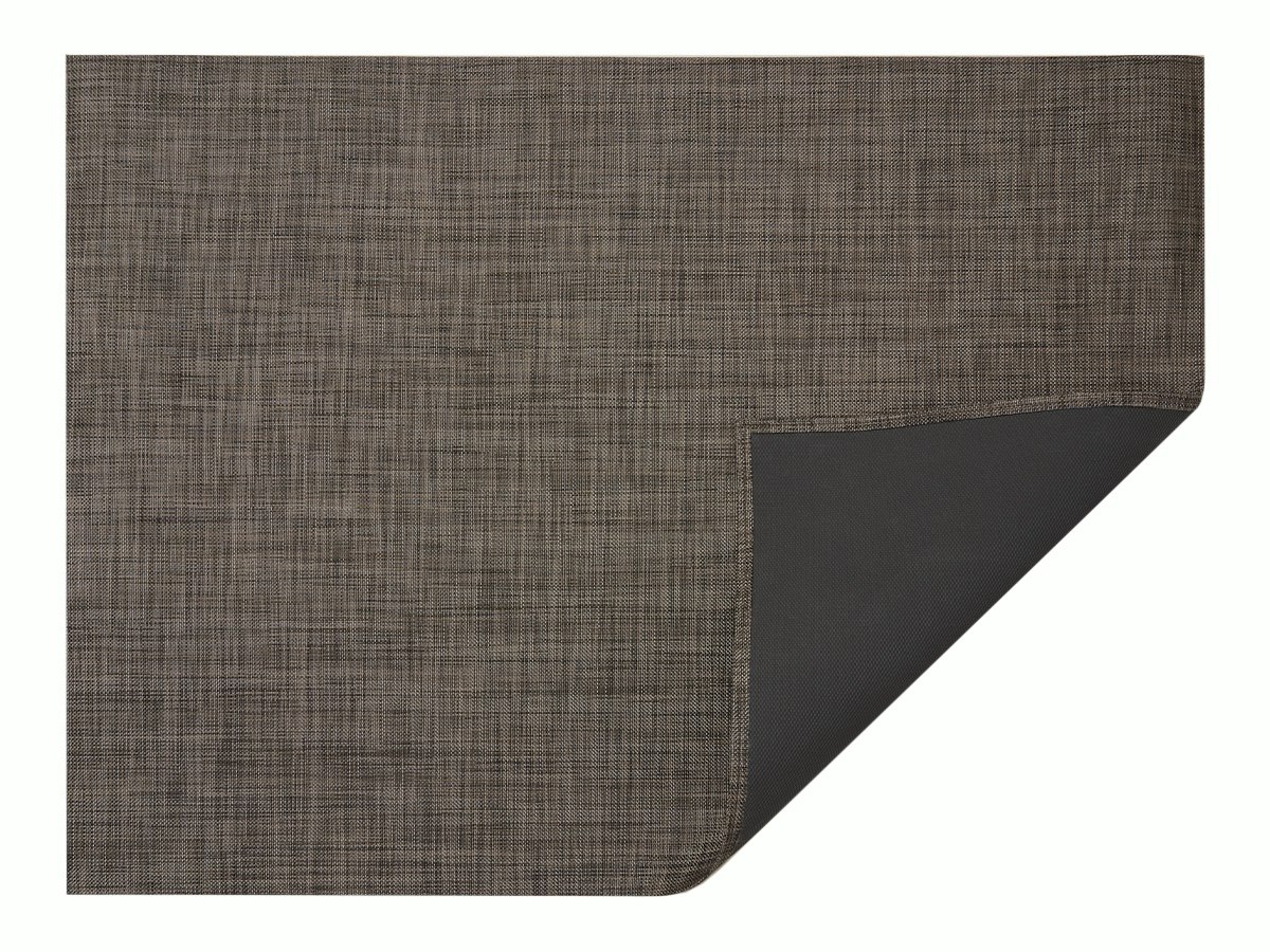 Mini Basketweave Rug - 6' x 9', Dark Walnut