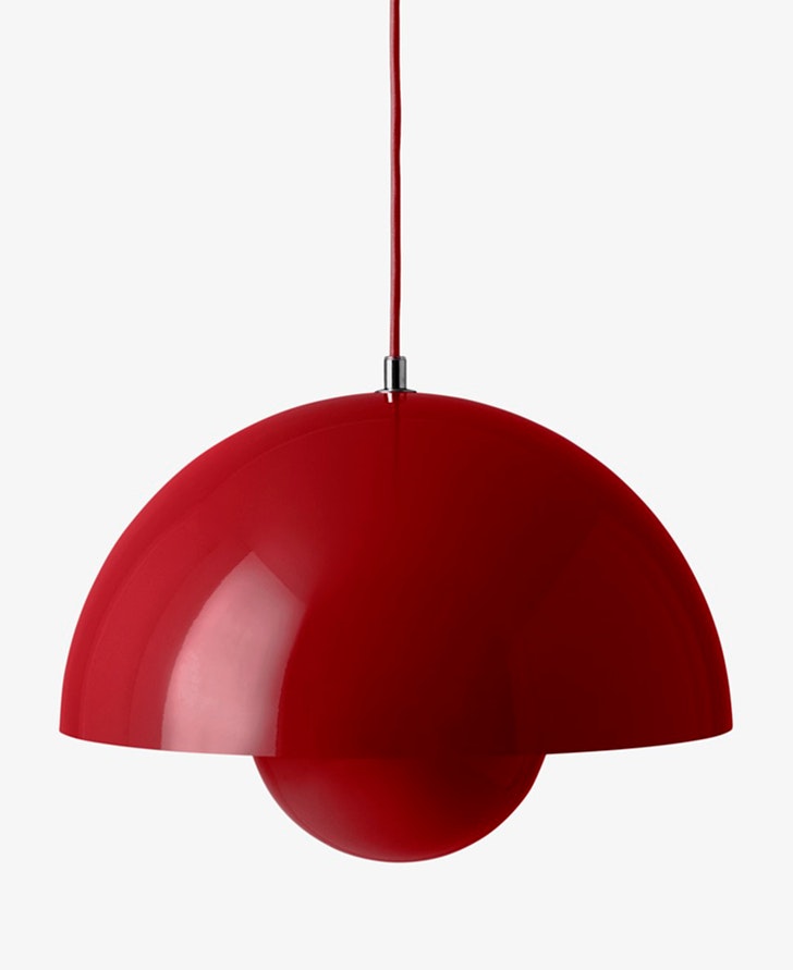 VP7 Flowerpot Pendant - Vermillion Red