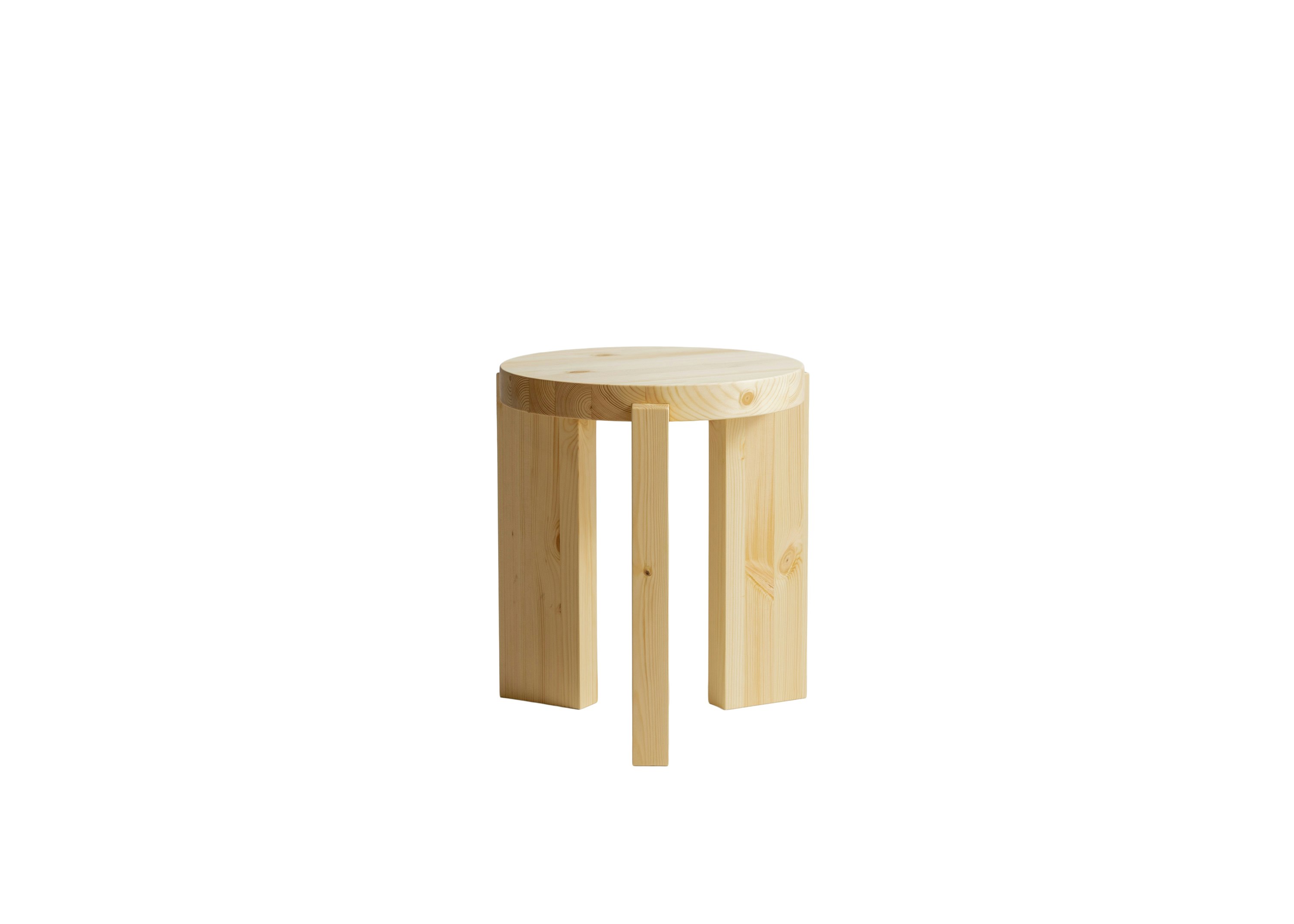 001 Low Stool - Scots Pine