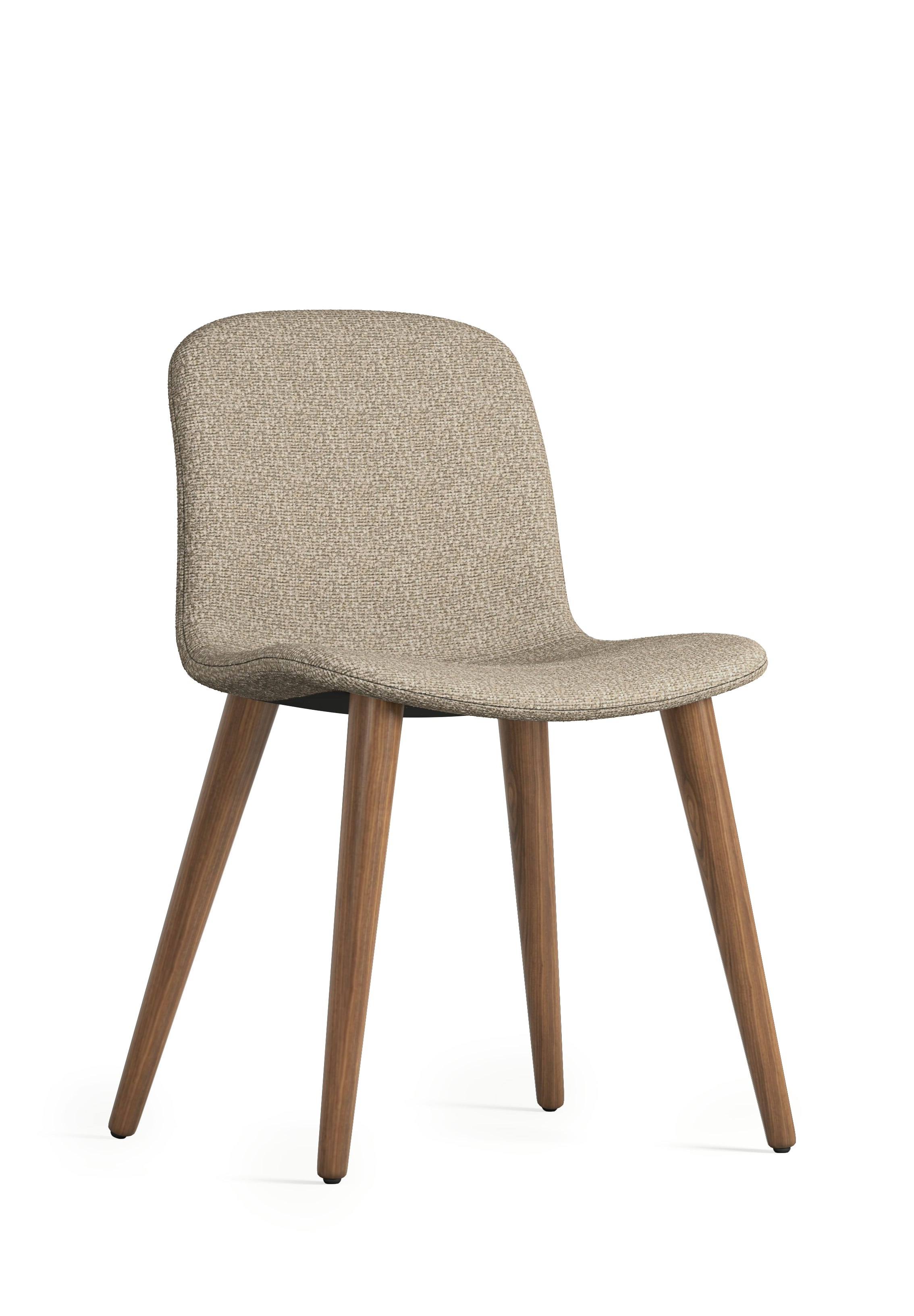 Bacco Chair - Melange, 401 Gypsum, Walnut