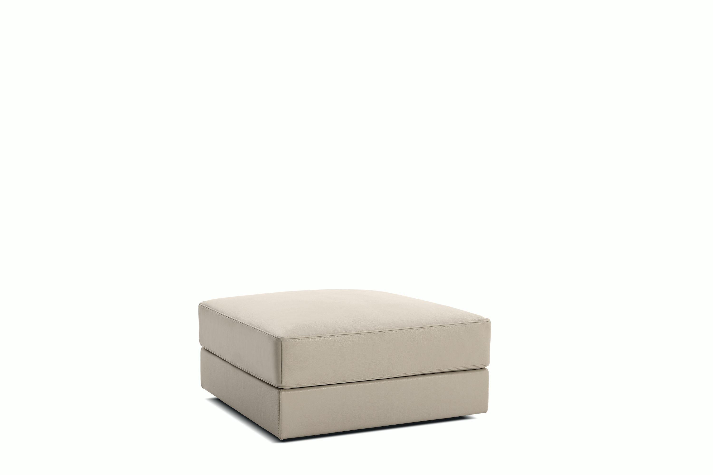 Symme Ottoman - Leather Frame