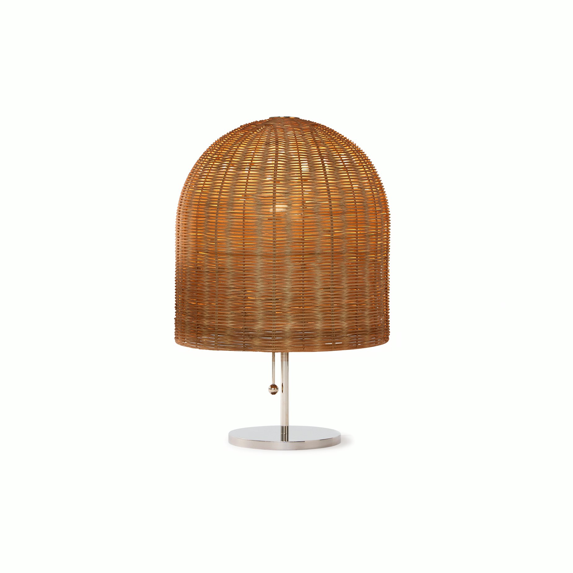Bell Wicker Table Lamp