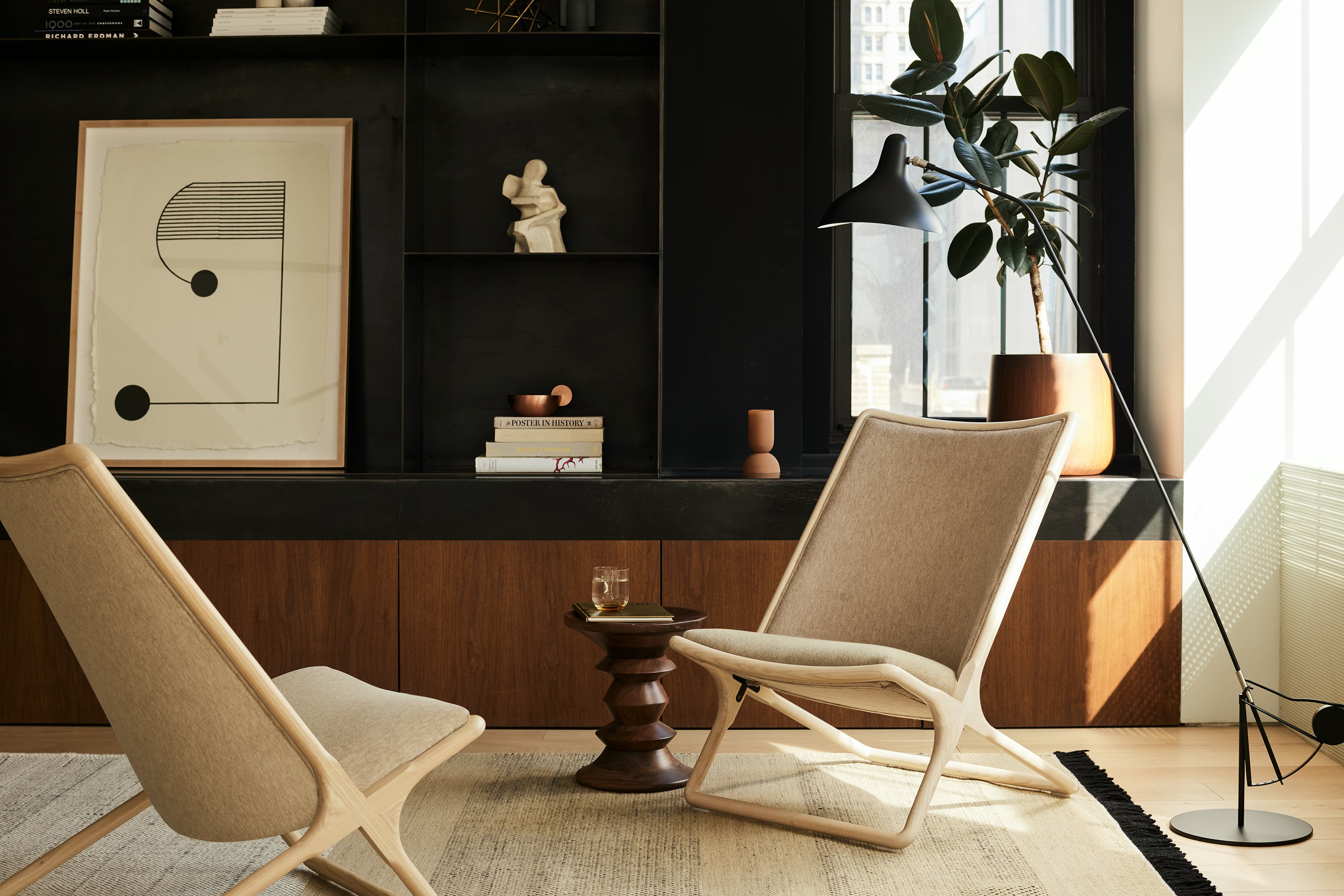 アート・デザイン・音楽 HERMAN MILLER LOUNGECHAIRS CATALOGUE1959 Eames® Lounge Chair and Ottoman from Herman Miller - Walnut