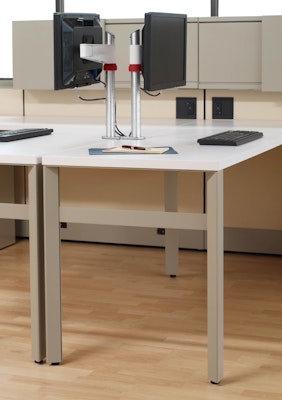 Dividends Skyline worksurface by an A Leg