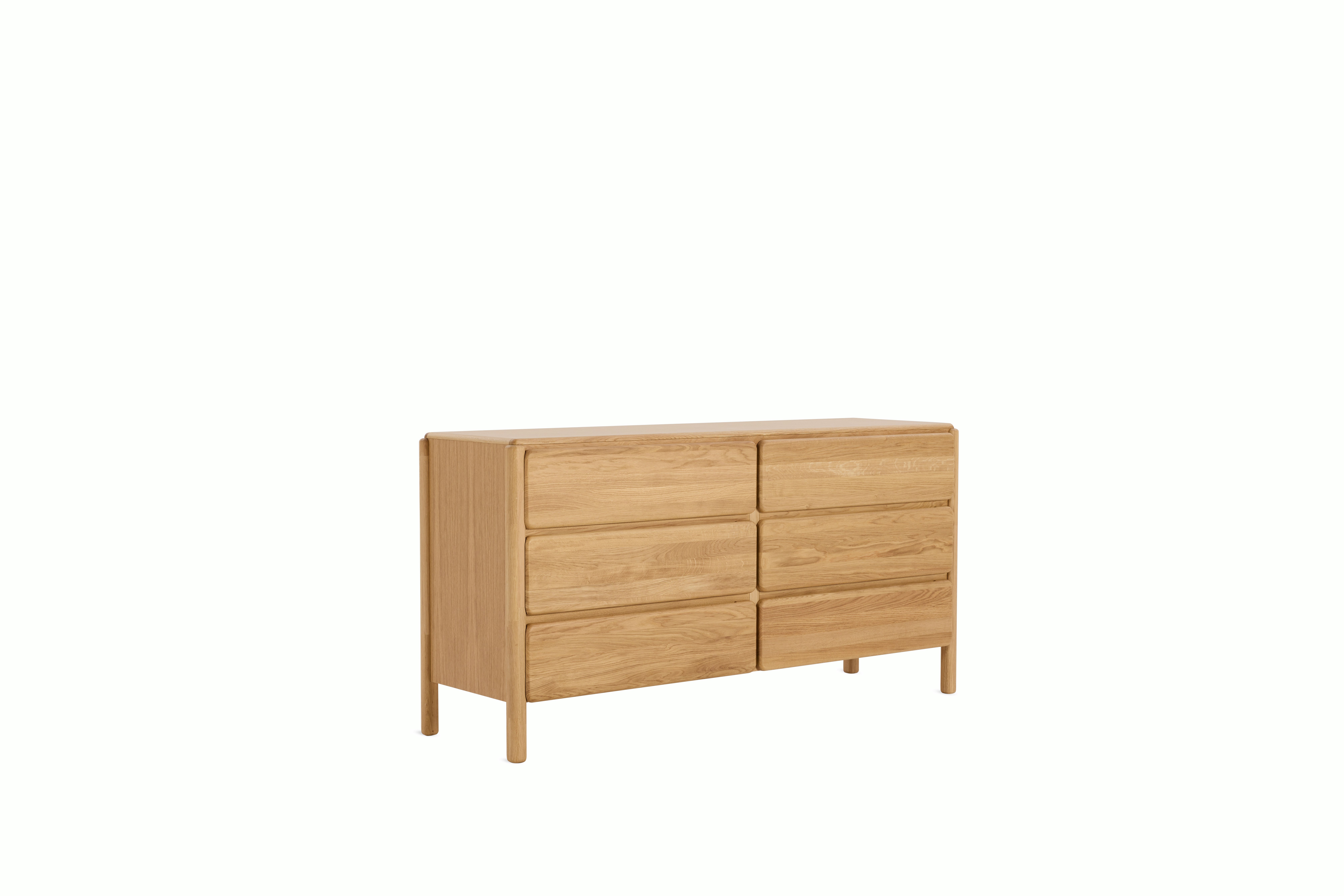 Sumu Dresser - Oak 6 Drawer Dresser