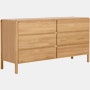 Sumu Dresser - Oak 6 Drawer Dresser