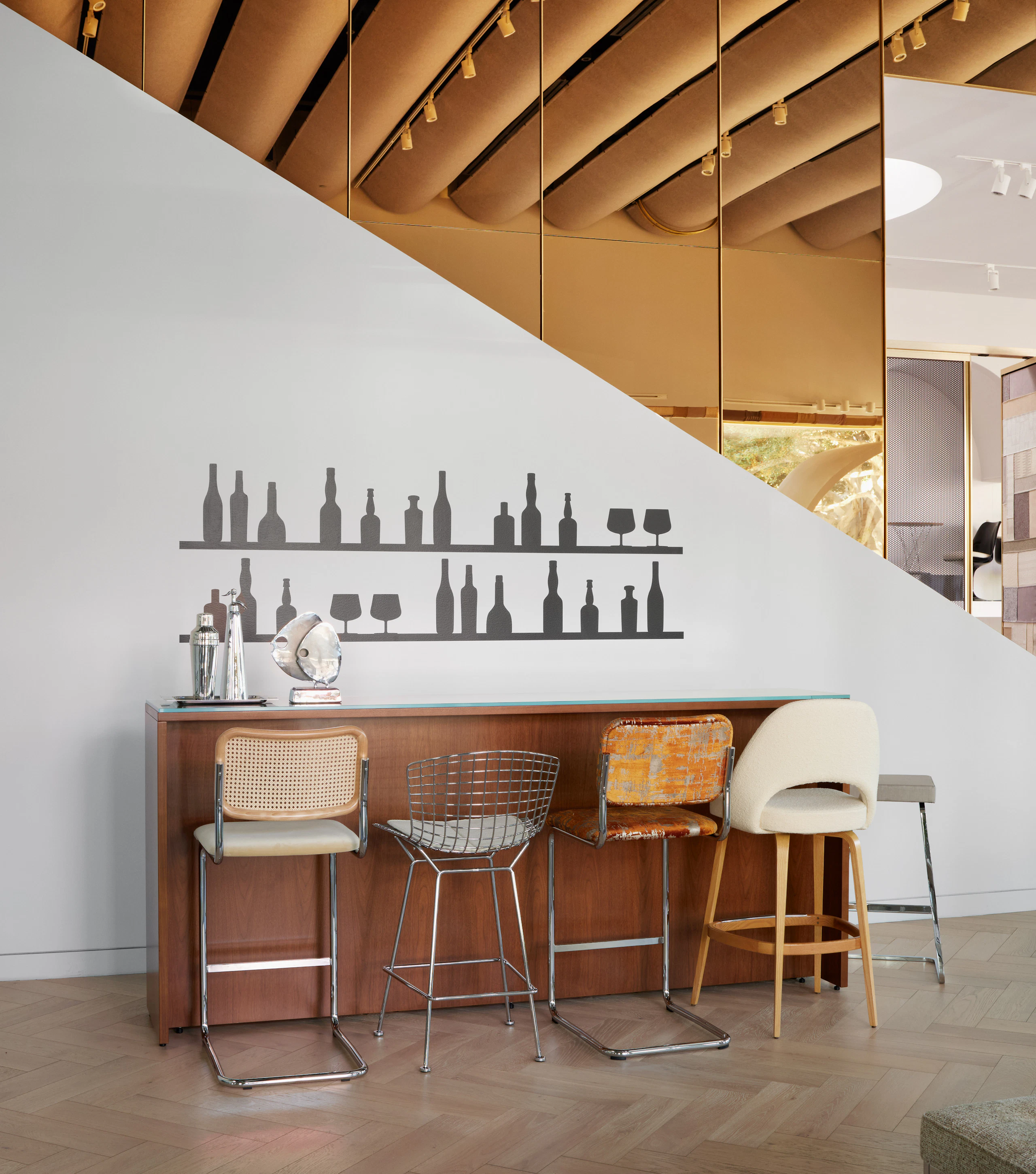 knoll los angeles home design shop living room bertoia barstool saarinen executive stool cesca stool four seasons barstool