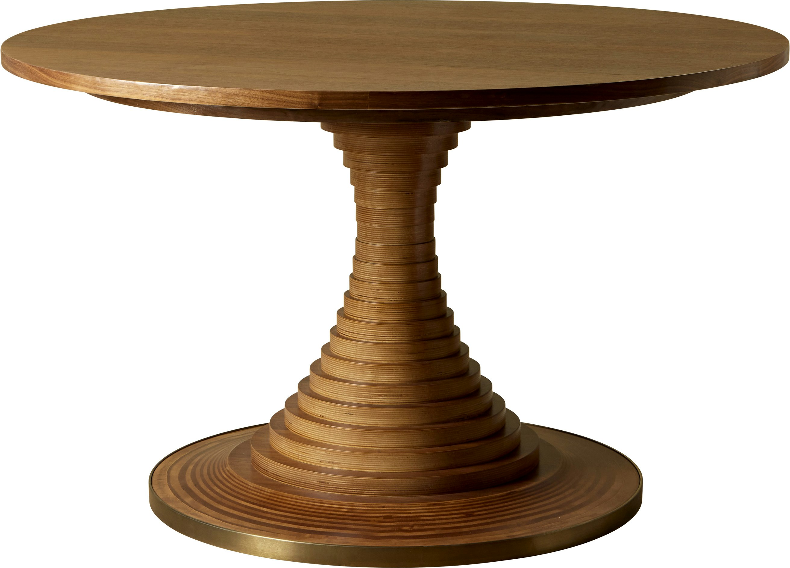 Tavolo a Dischi Dining Table - Walnut Veneer