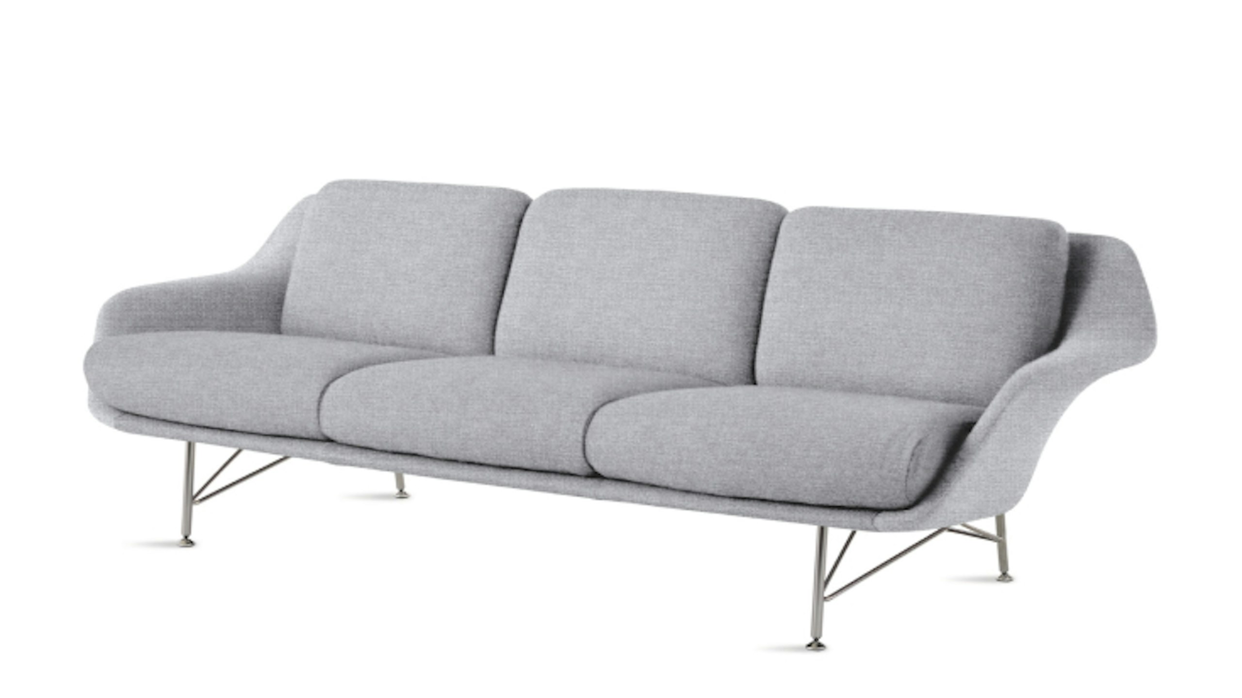 Grey Striad Sofa by Herman Miller.