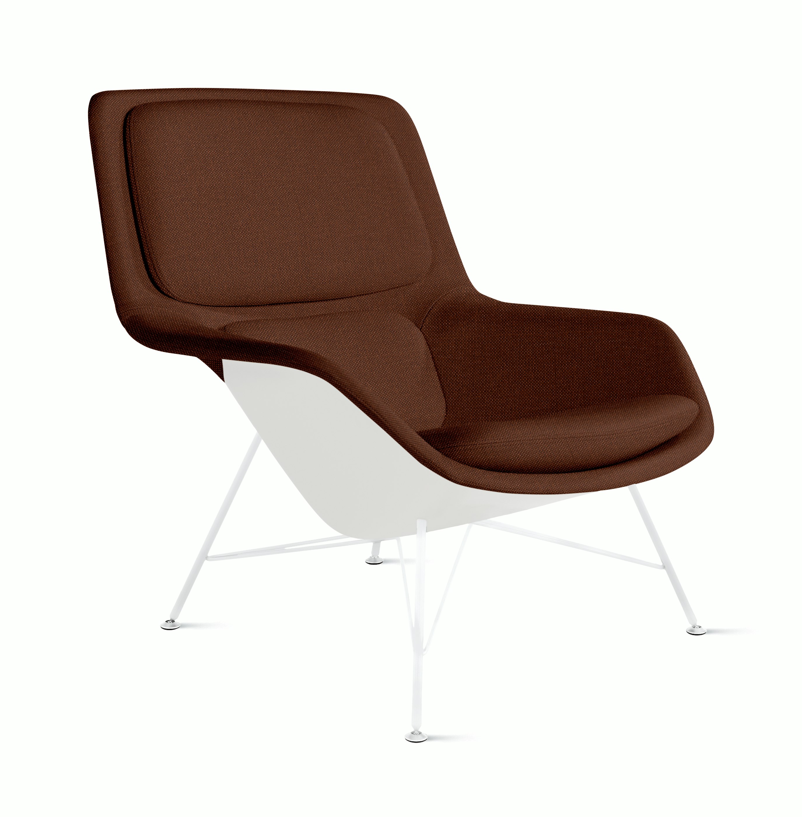 Striad Lounge Chair - Mid Back,  Mode,  Pathway,  White,  Wire,  White