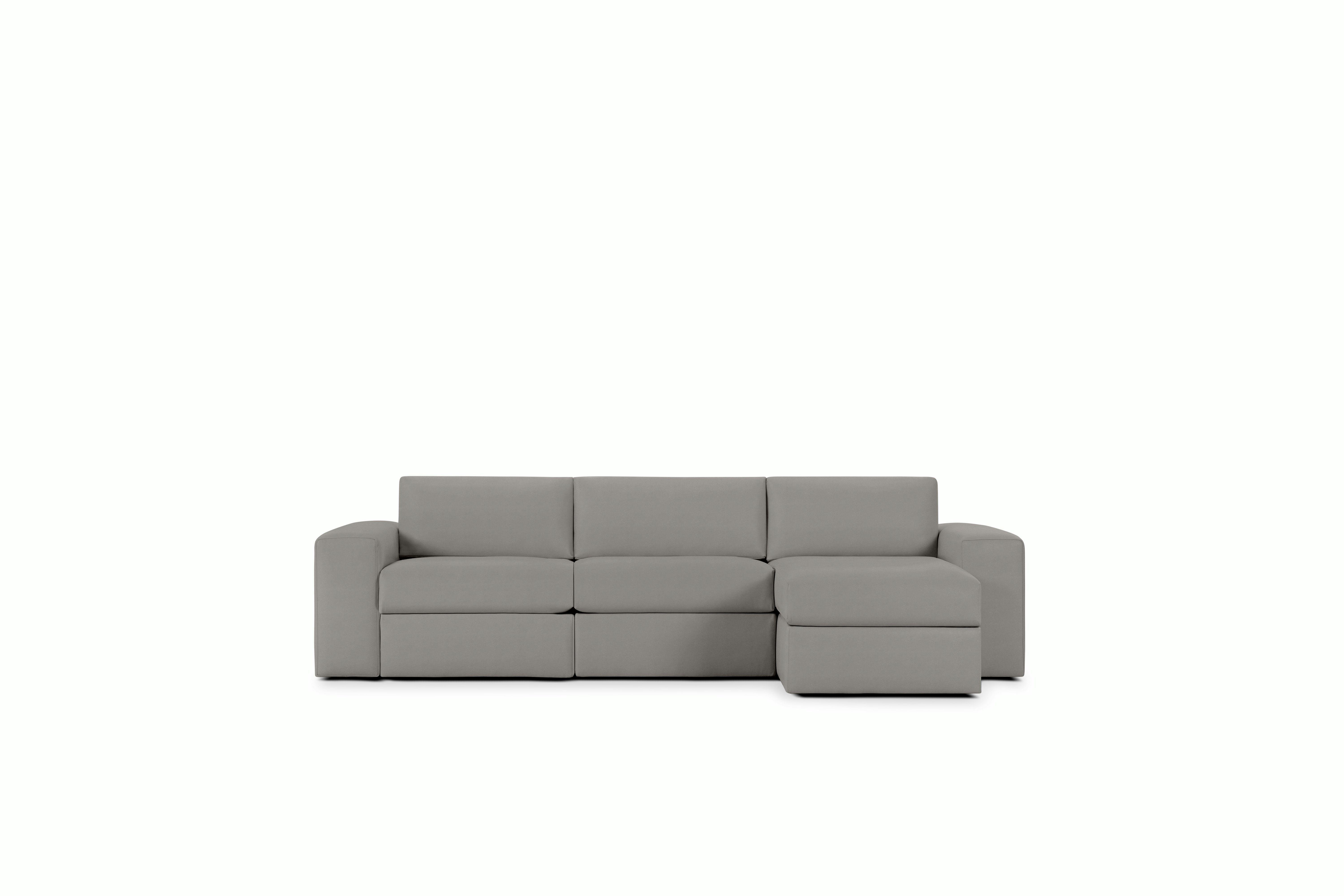 Irvin Sectional Chaise - Right,  Prone Leather,  Script