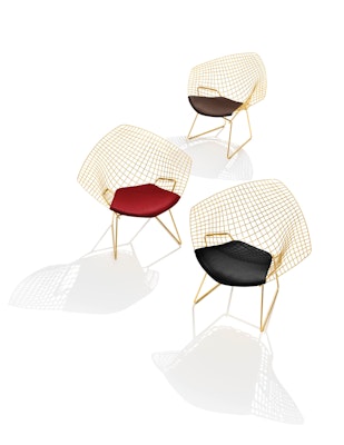 harry bertoia centennial 18k 18 karat gold goldplated plate 